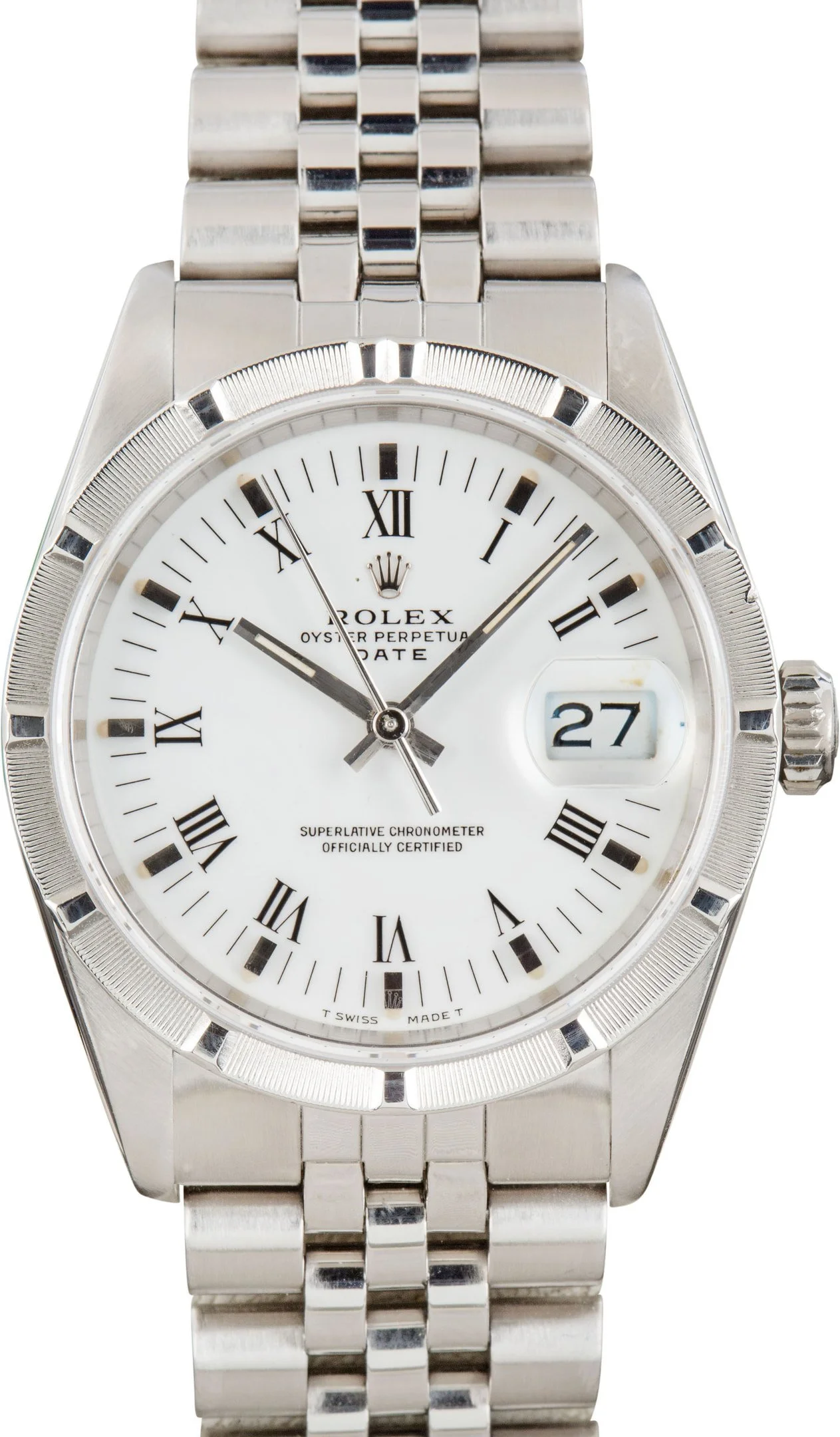 Used Rolex Date 15210 White Dial - 1