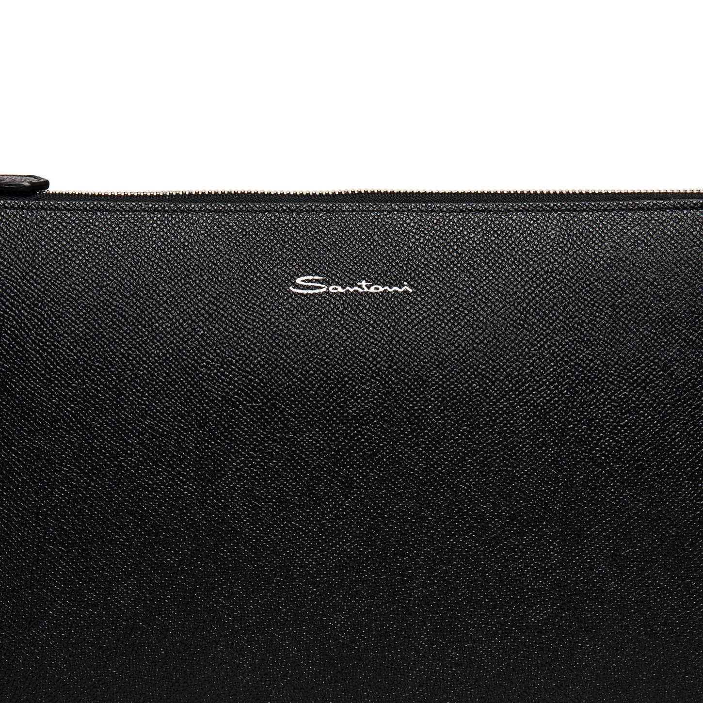 Black saffiano leather pouch - 4