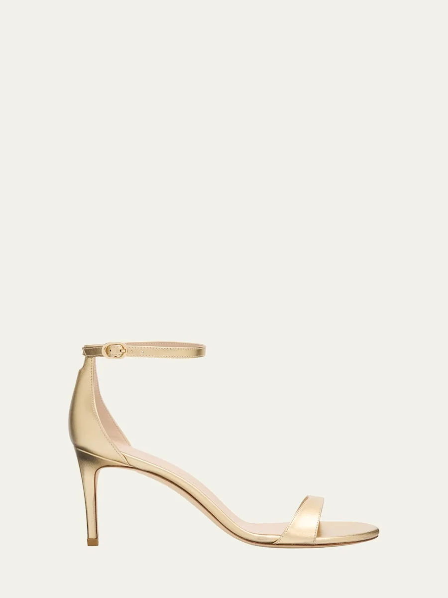 Nudist II Metallic Ankle-Strap Sandals - 1