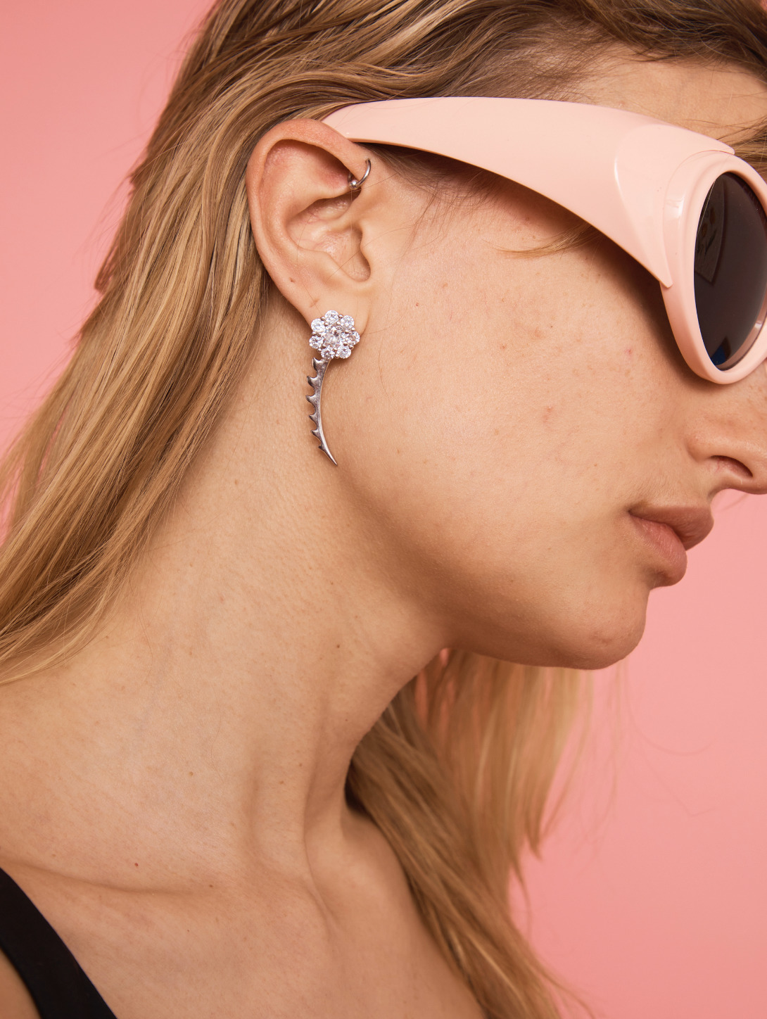 CRYSTAL CLEAR PHLOX EARRINGS - 2