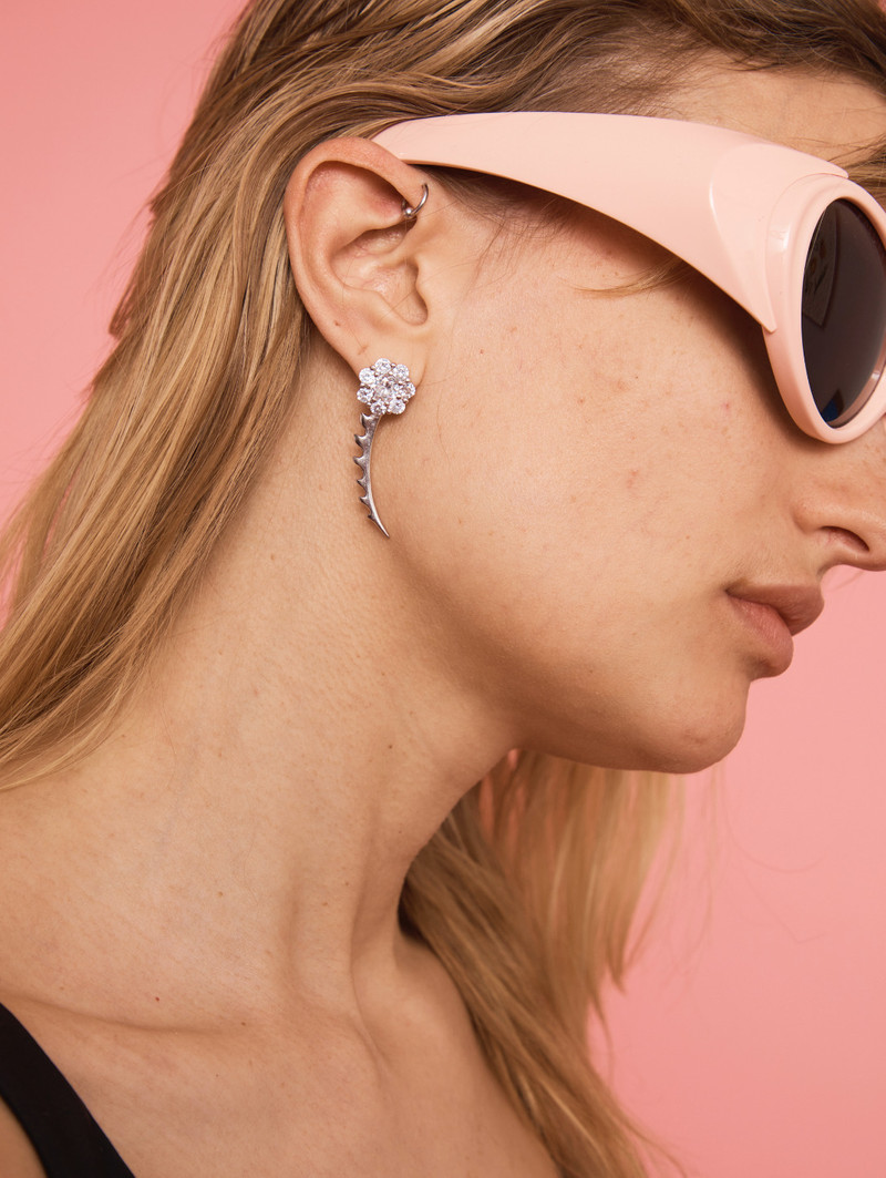 Collina Strada CRYSTAL CLEAR PHLOX EARRINGS outlook