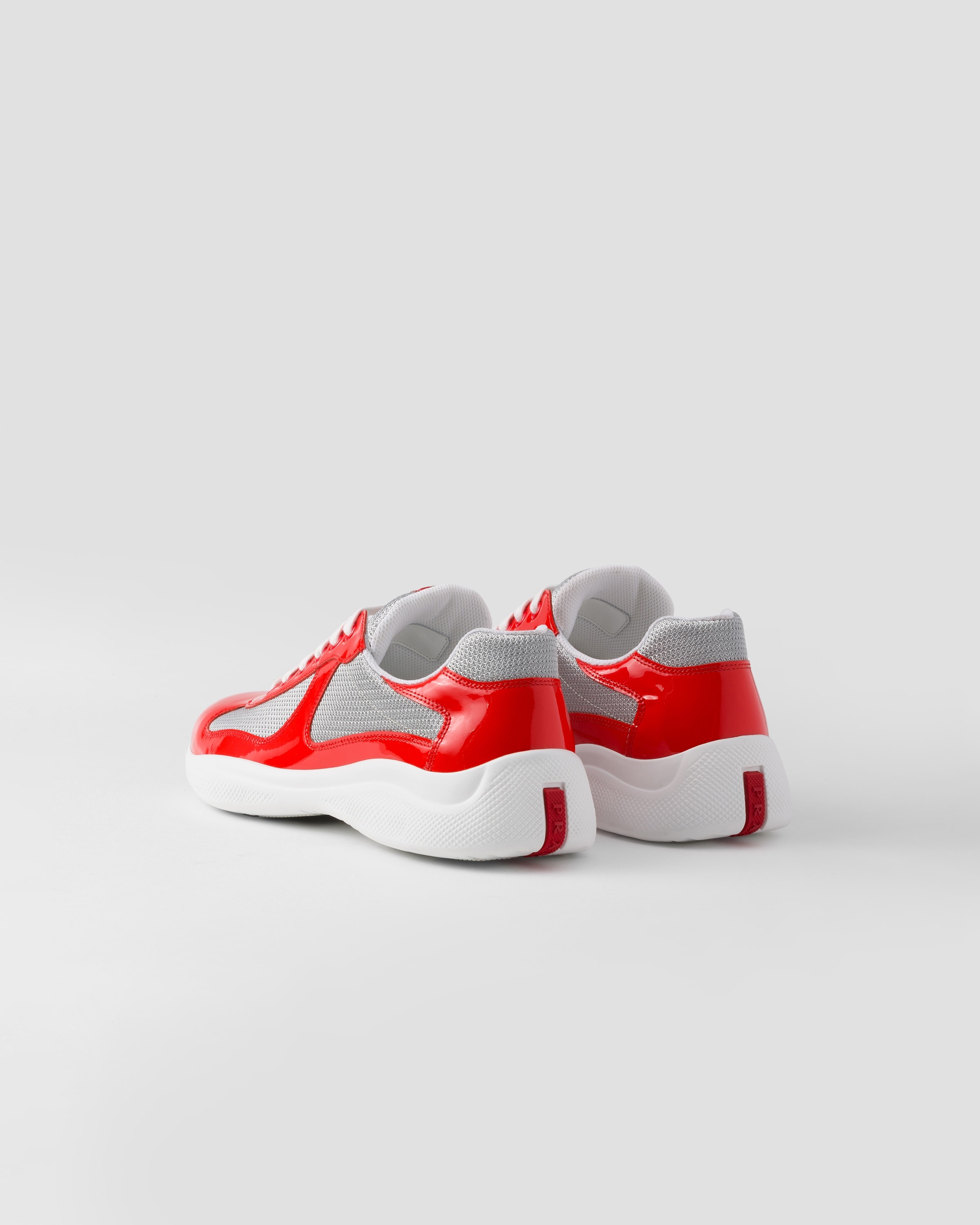 Patent leather and technical fabric Prada America's Cup sneakers - 4