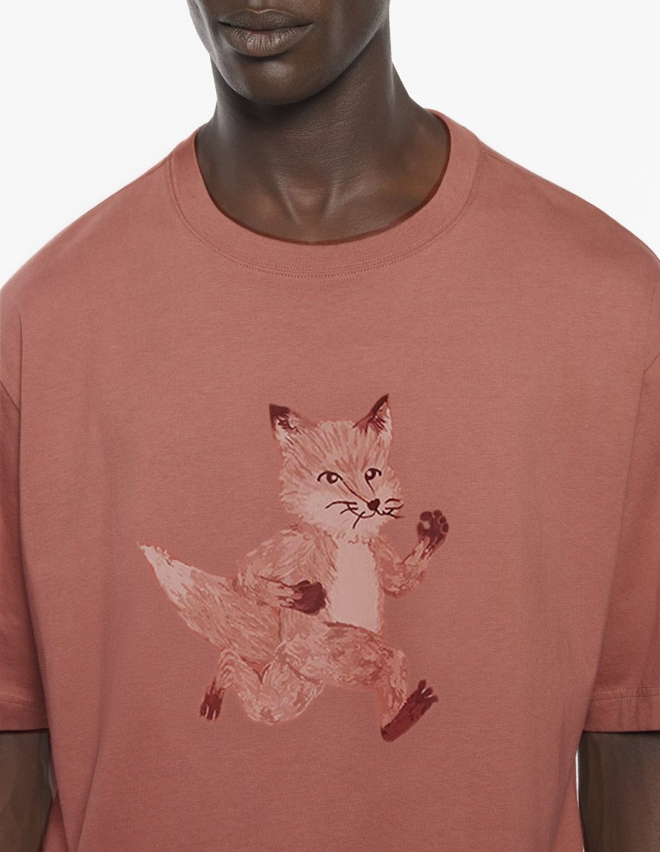 SPEEDY FOX PRINT OVERSIZE TEE-SHIRT - 4