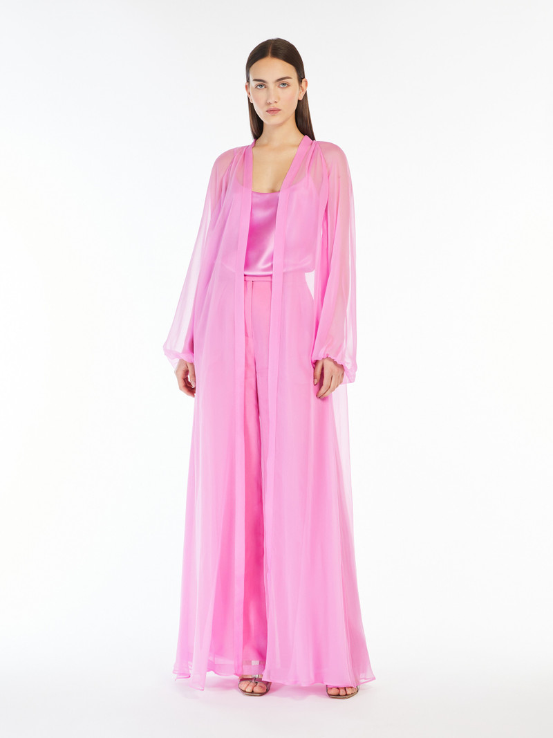 Max Mara MEDICEA Silk chiffon duster coat outlook