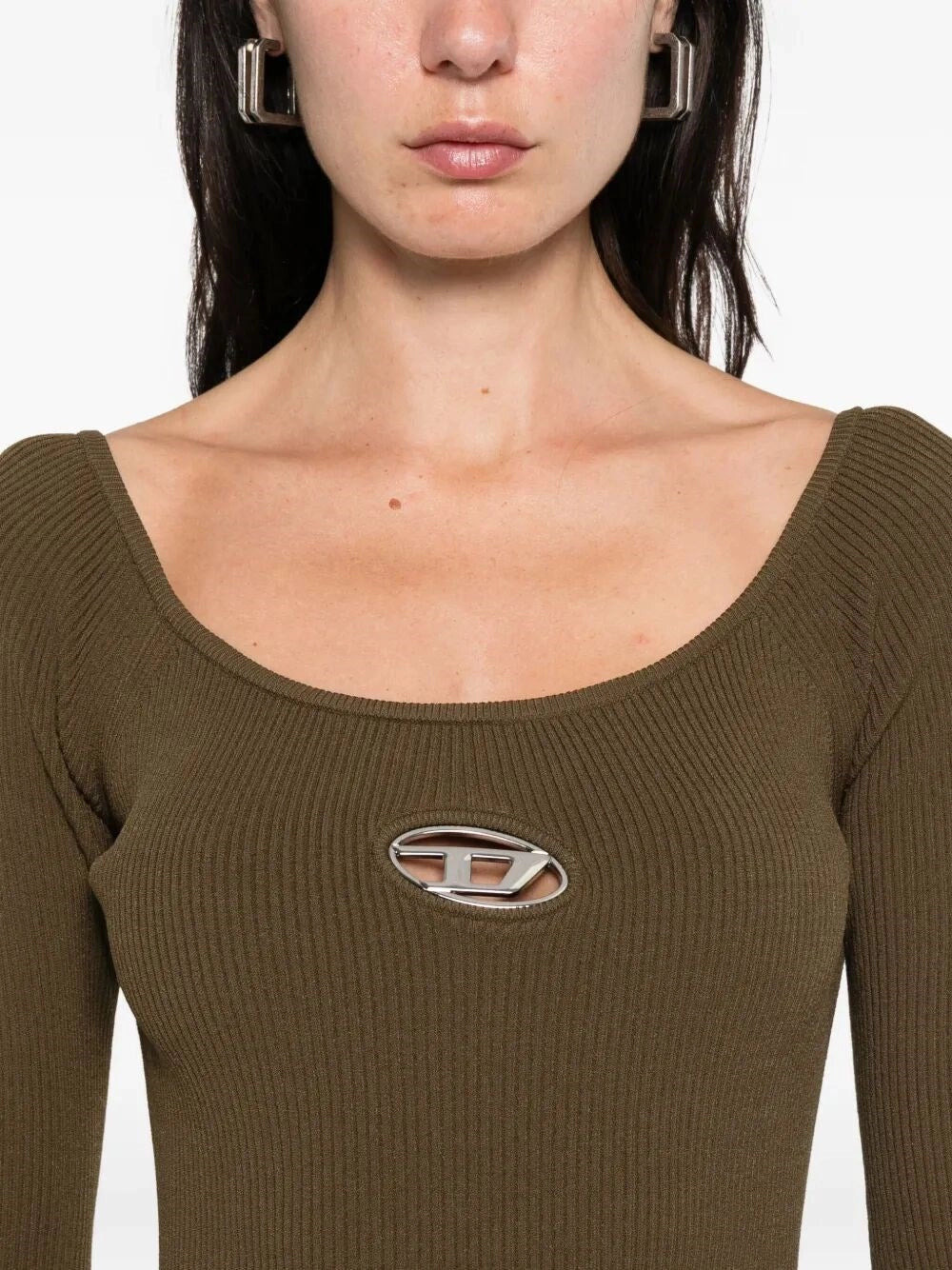 Diesel Women `M-Vera` Off-The-Shoulder Dress In Ribbed Knit - 3