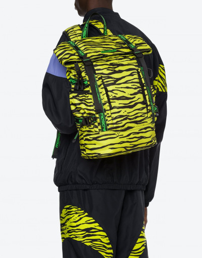 Moschino ALLOVER TIGER PRINT NYLON BACKPACK outlook
