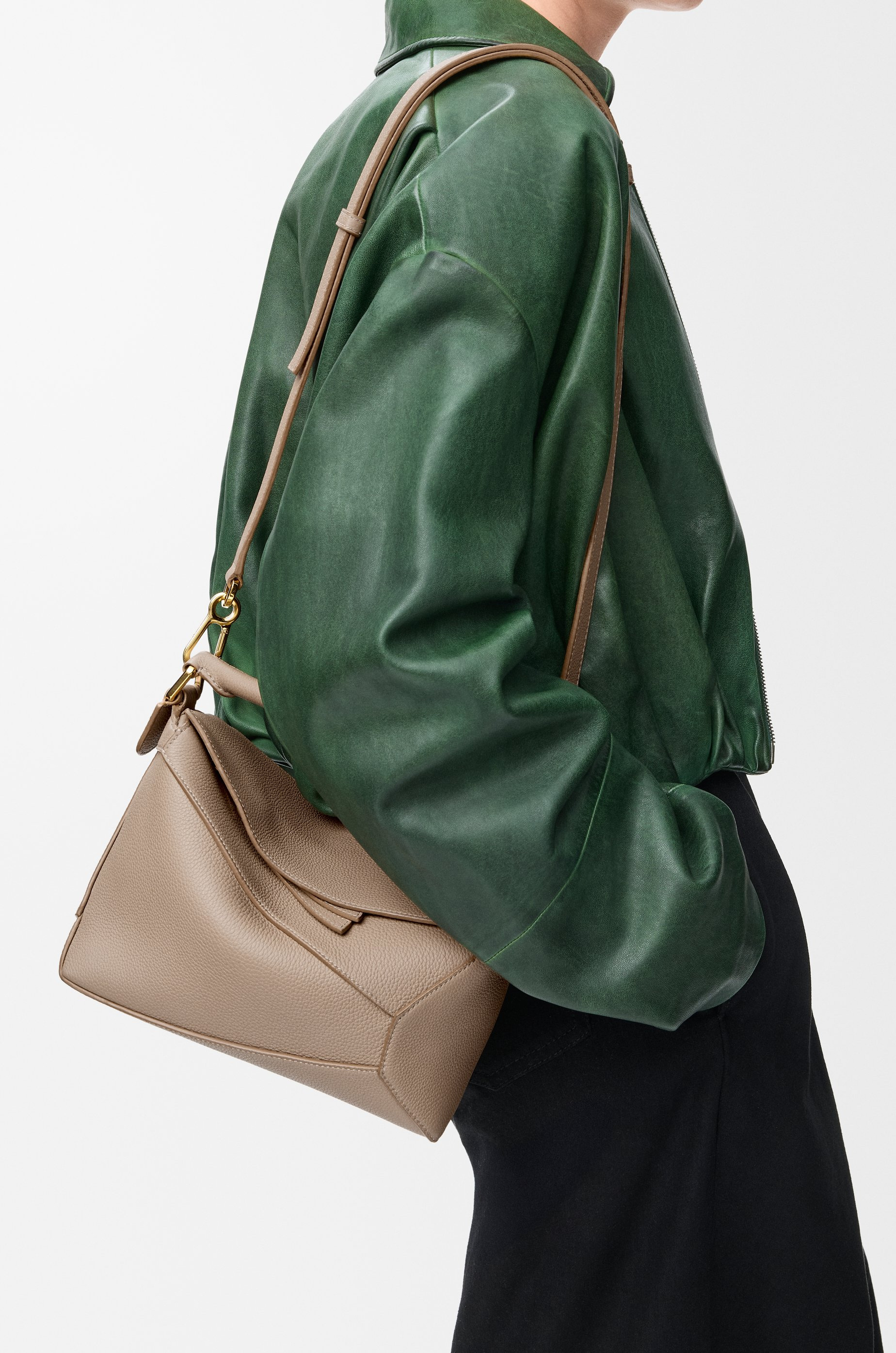 Small Puzzle bag in soft grained calfskin - 2