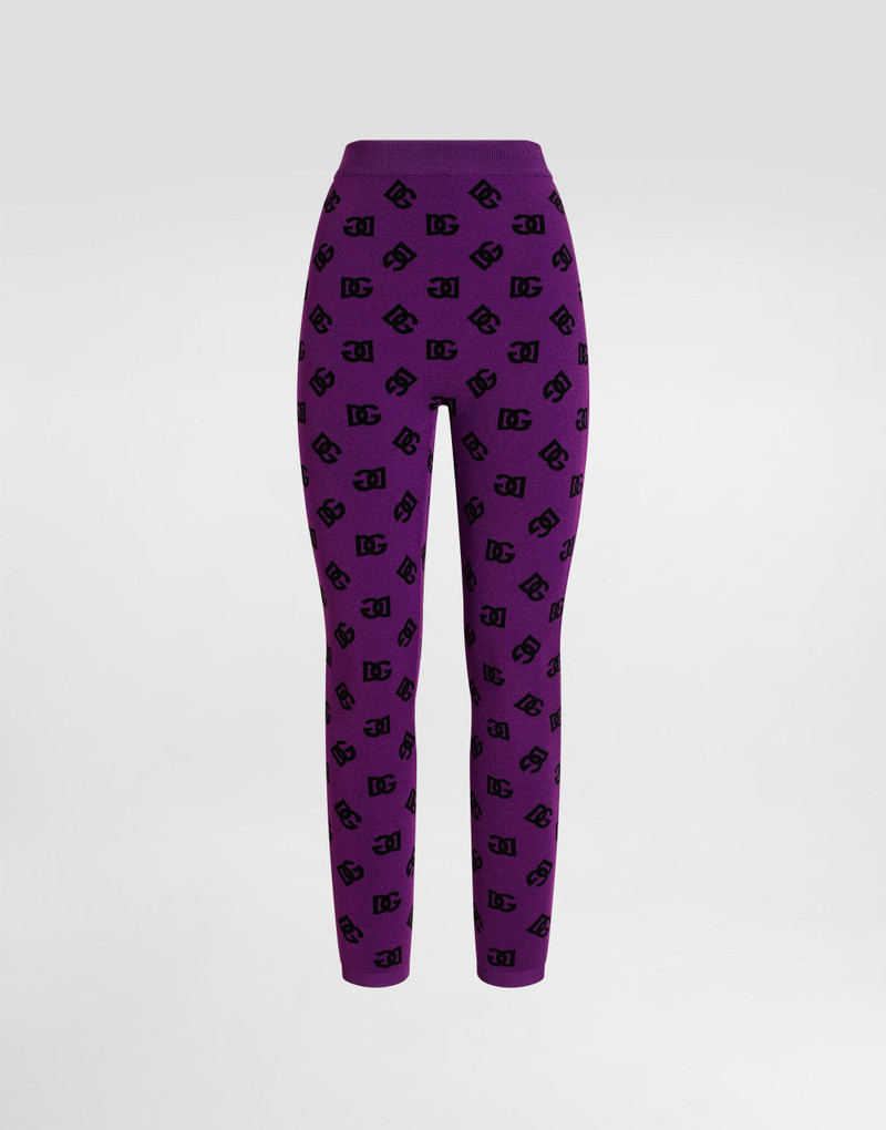 Printed jacquard leggings 1