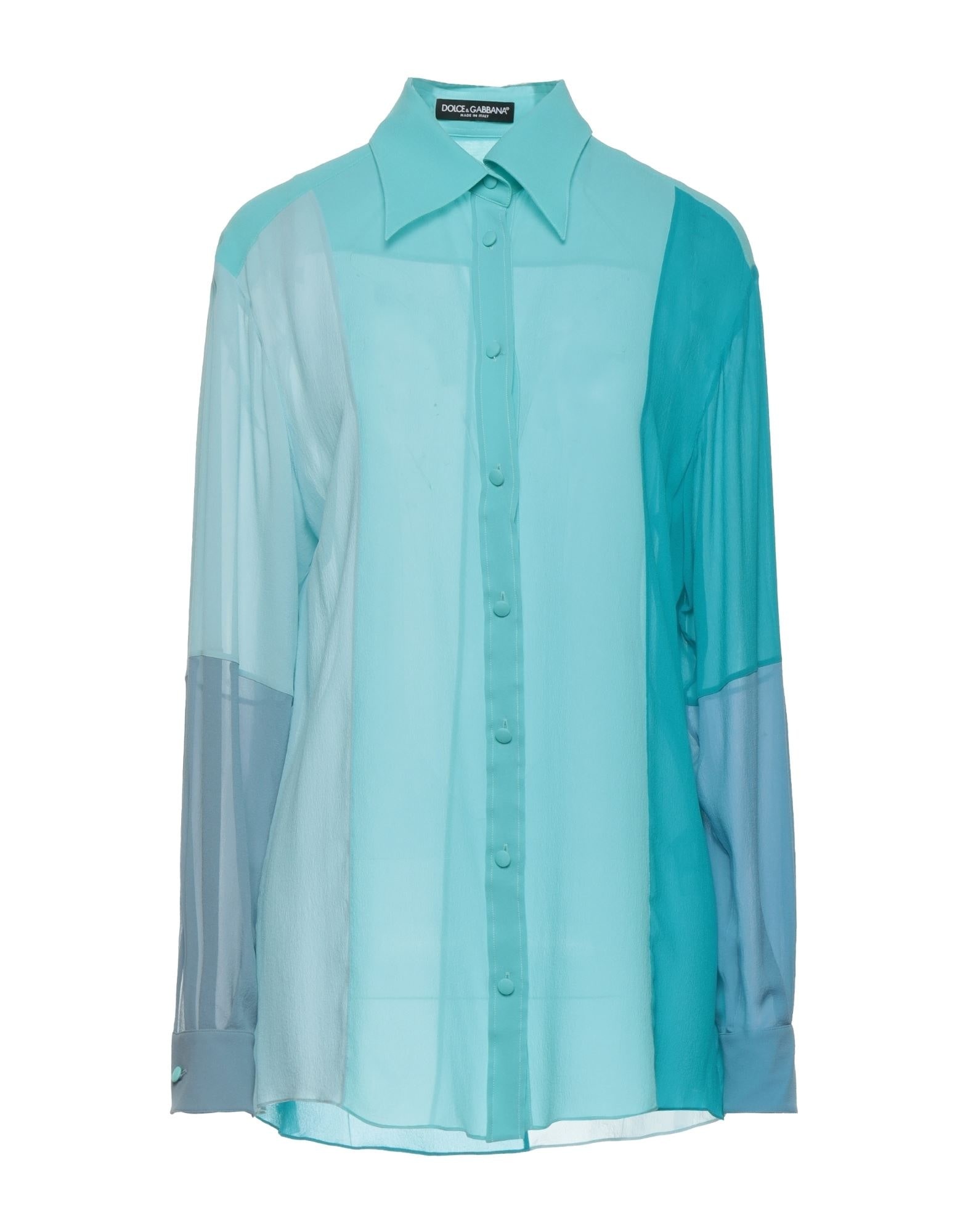 Sky blue Women's Patterned Shirts & Blouses - 1