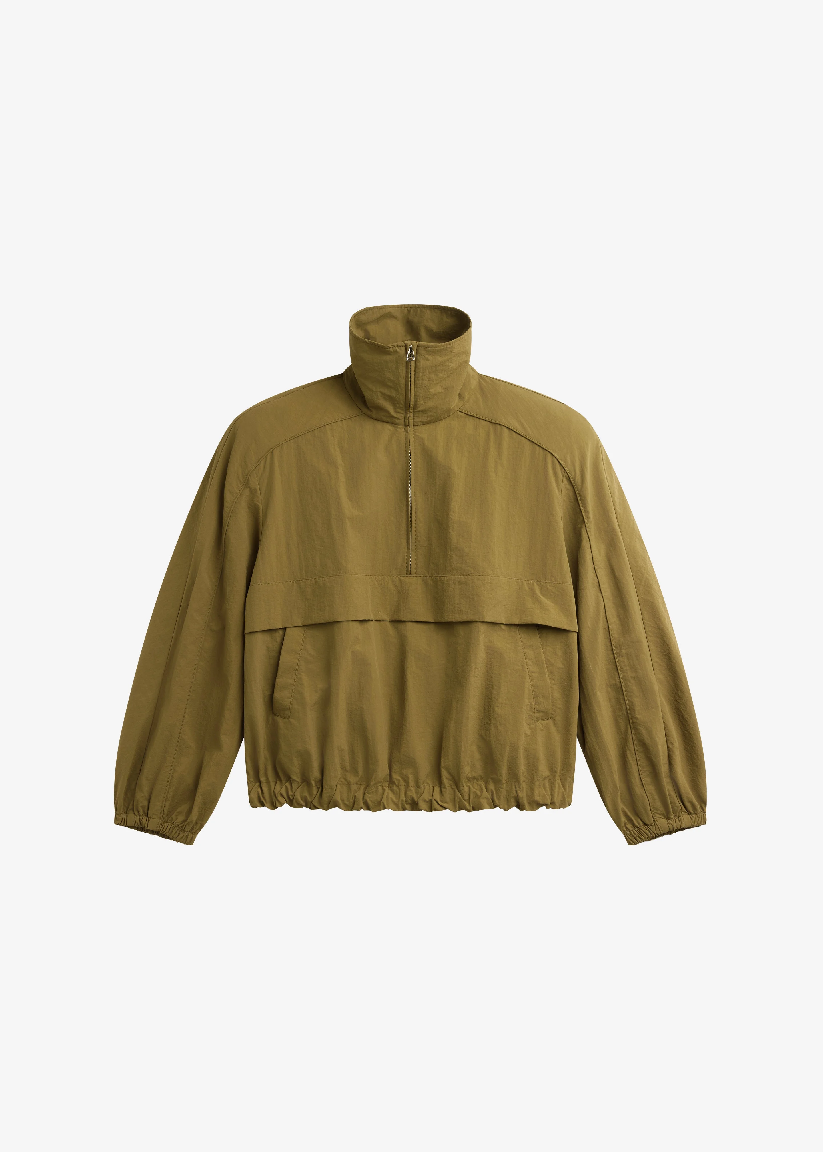 Sora Funnel Neck Anorak - Pale Olive - 1