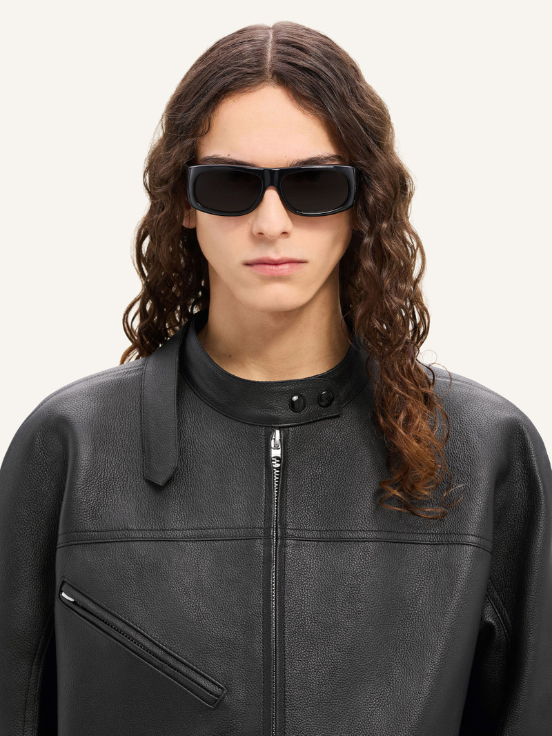 RACER BUCKLE LEATHER JACKET 6