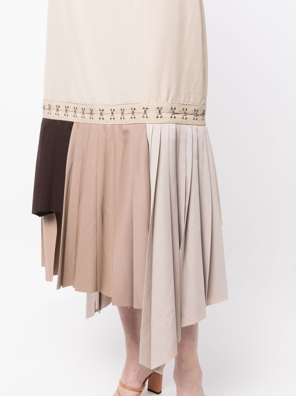 sleveless pleated midi dress - 5