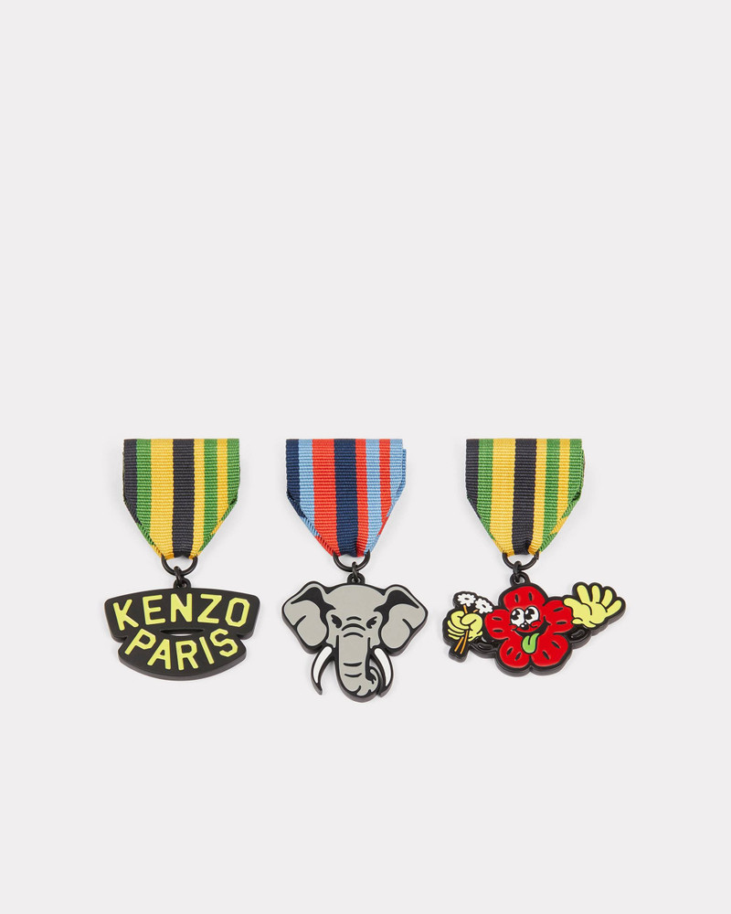 Set of 3 KENZO Stamp medals 1