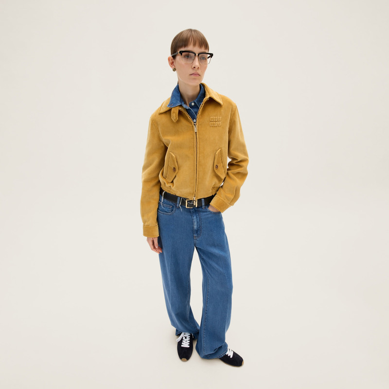 Miu Miu Corduroy blouson jacket outlook