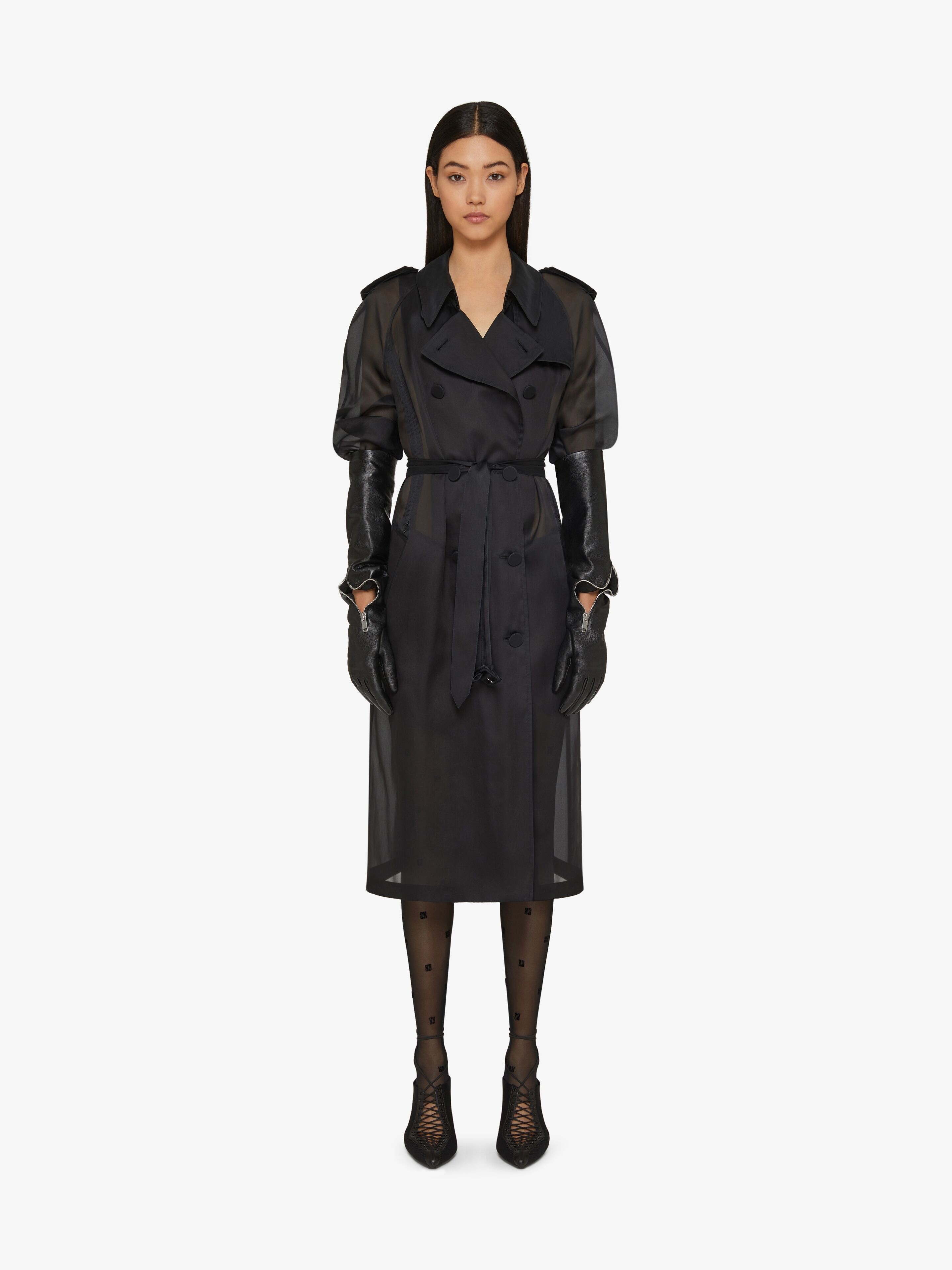 OVERSIZED TRENCH IN ORGANZA - 2