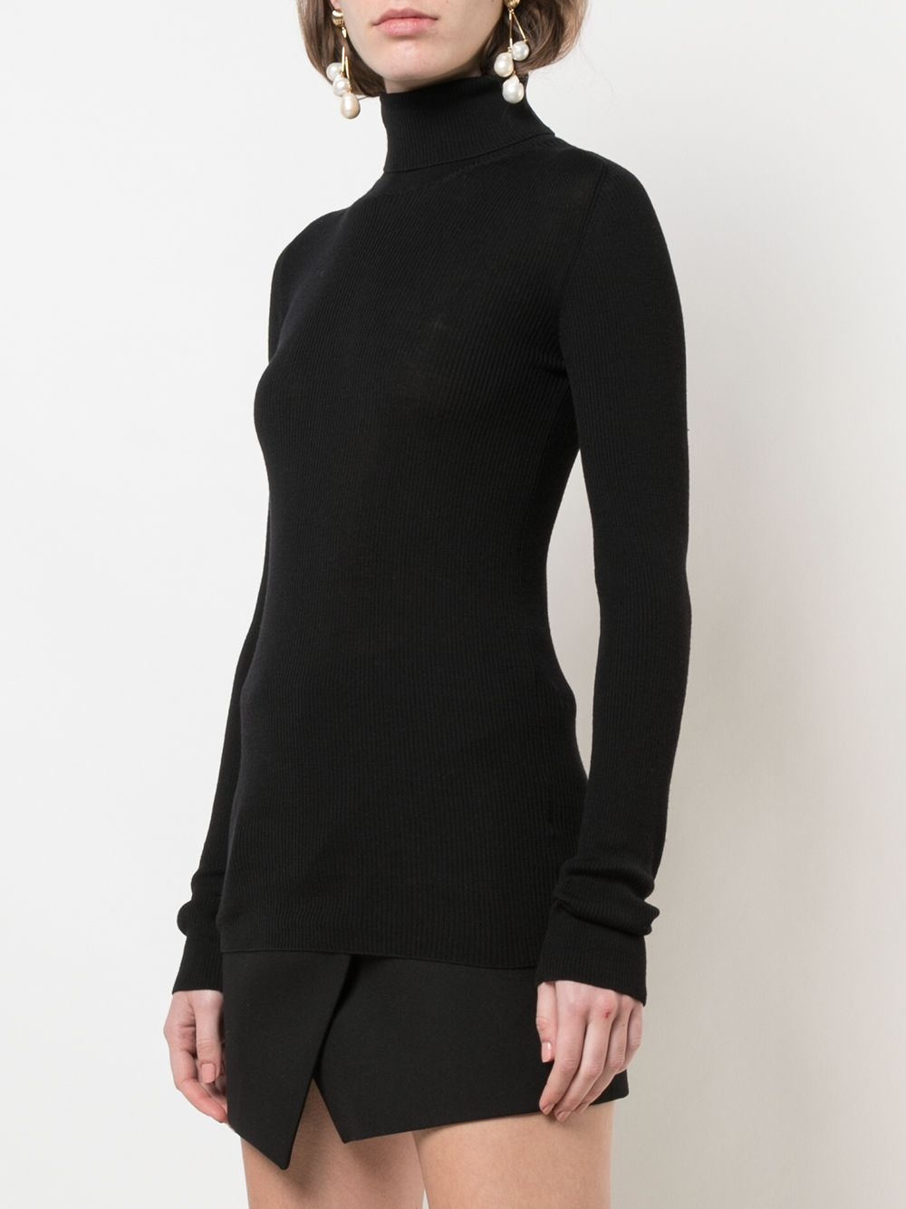 x The Woolmark Company Release 05 roll-neck ribbed jumper - 3