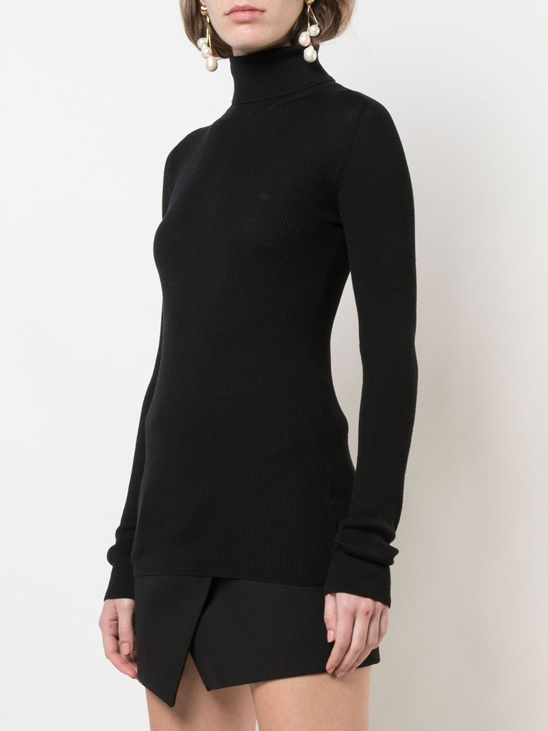 x The Woolmark Company Release 05 roll-neck ribbed jumper 3