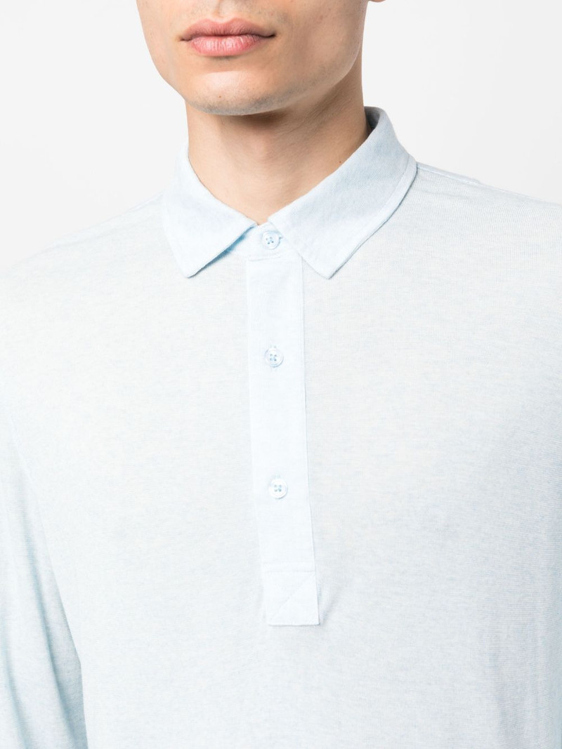 piqué long-sleeve polo shirt 5