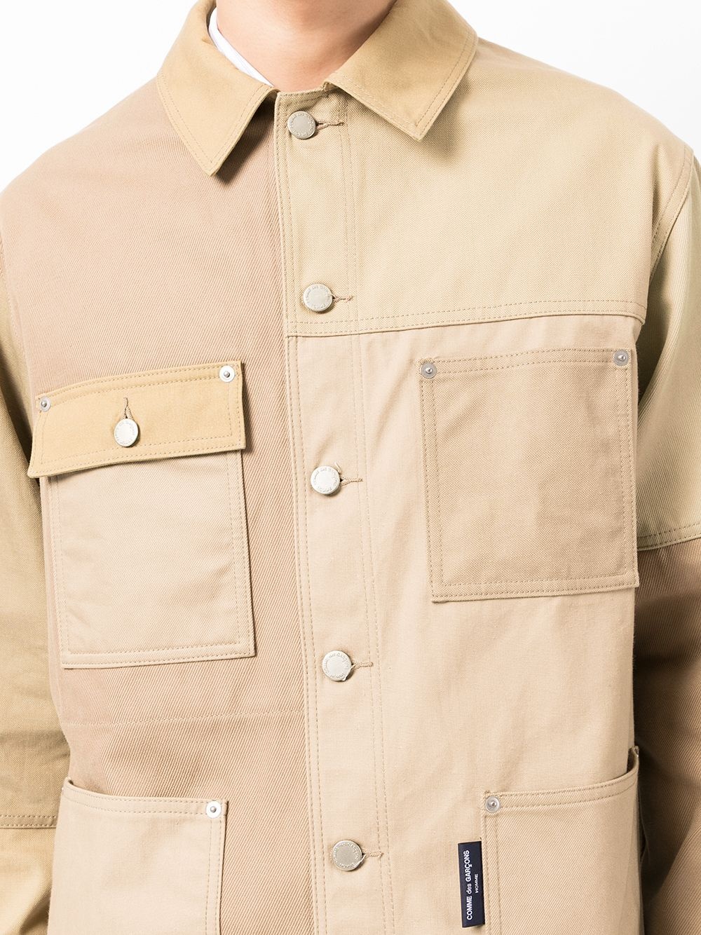 panelled patch-pockets jacket - 5