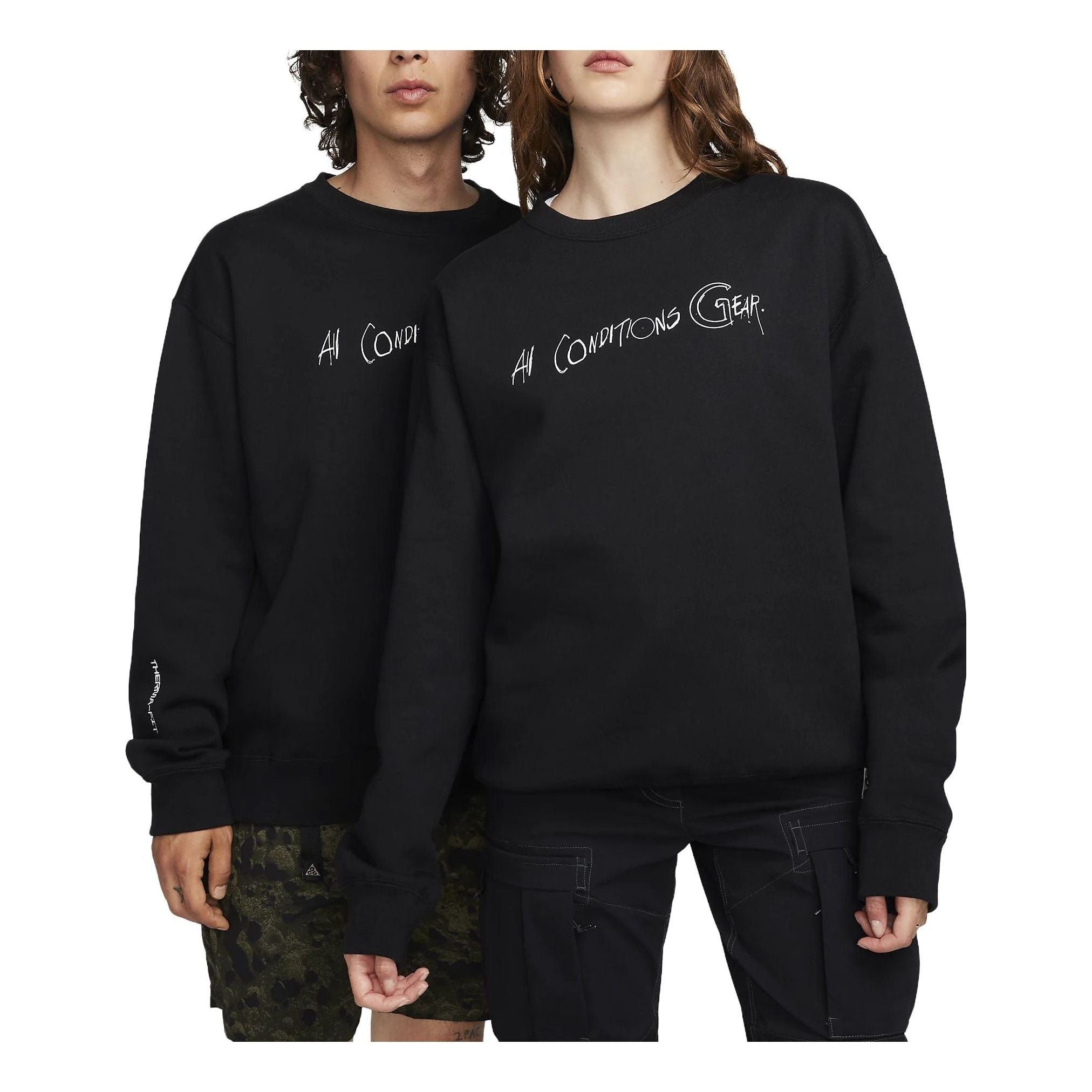 Nike ACG Therma-FIT Fleece Crew 'Black' FD8761-010 - 1