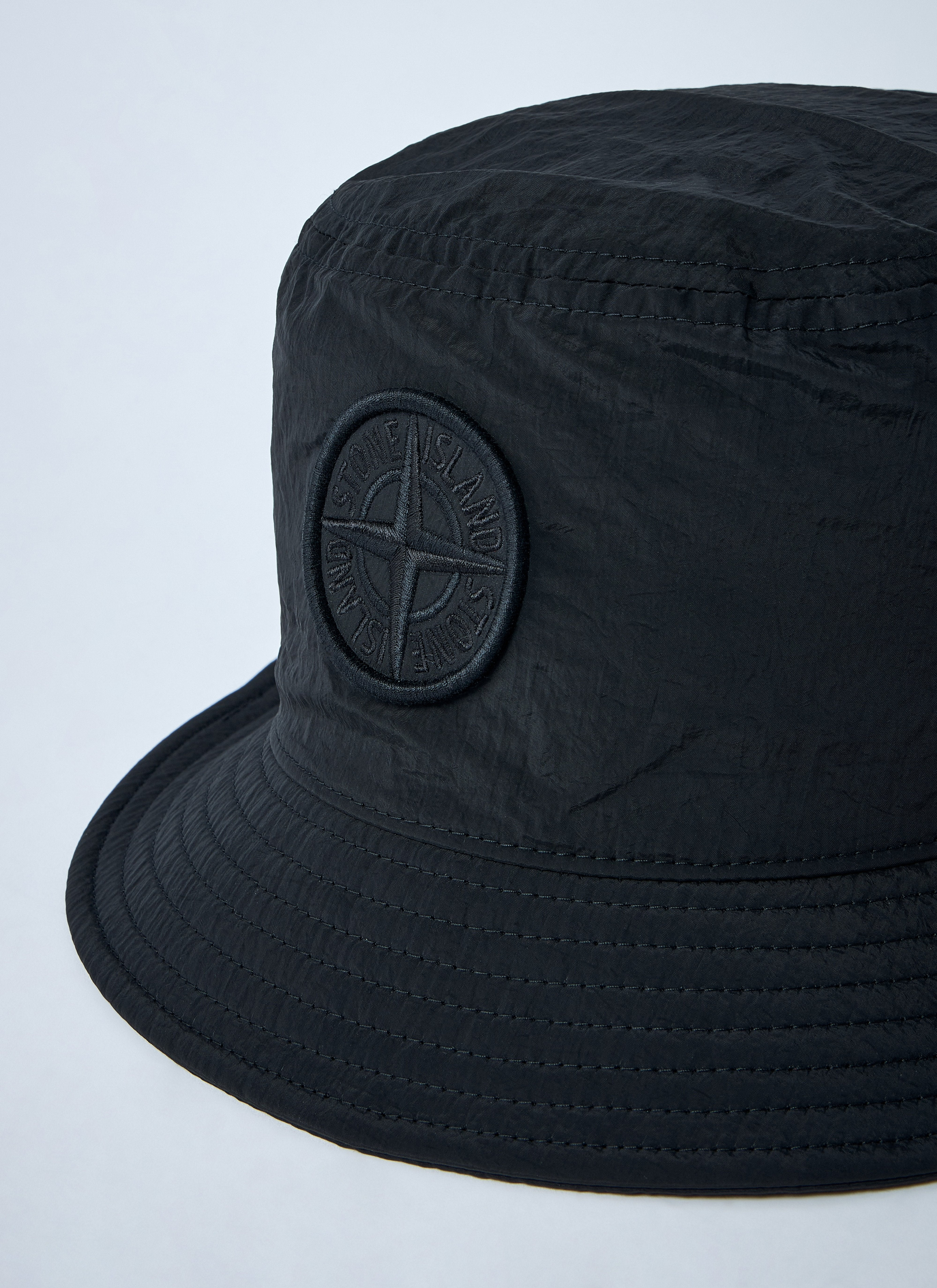 Stone Island Men Logo Motif Bucket Hat - 2