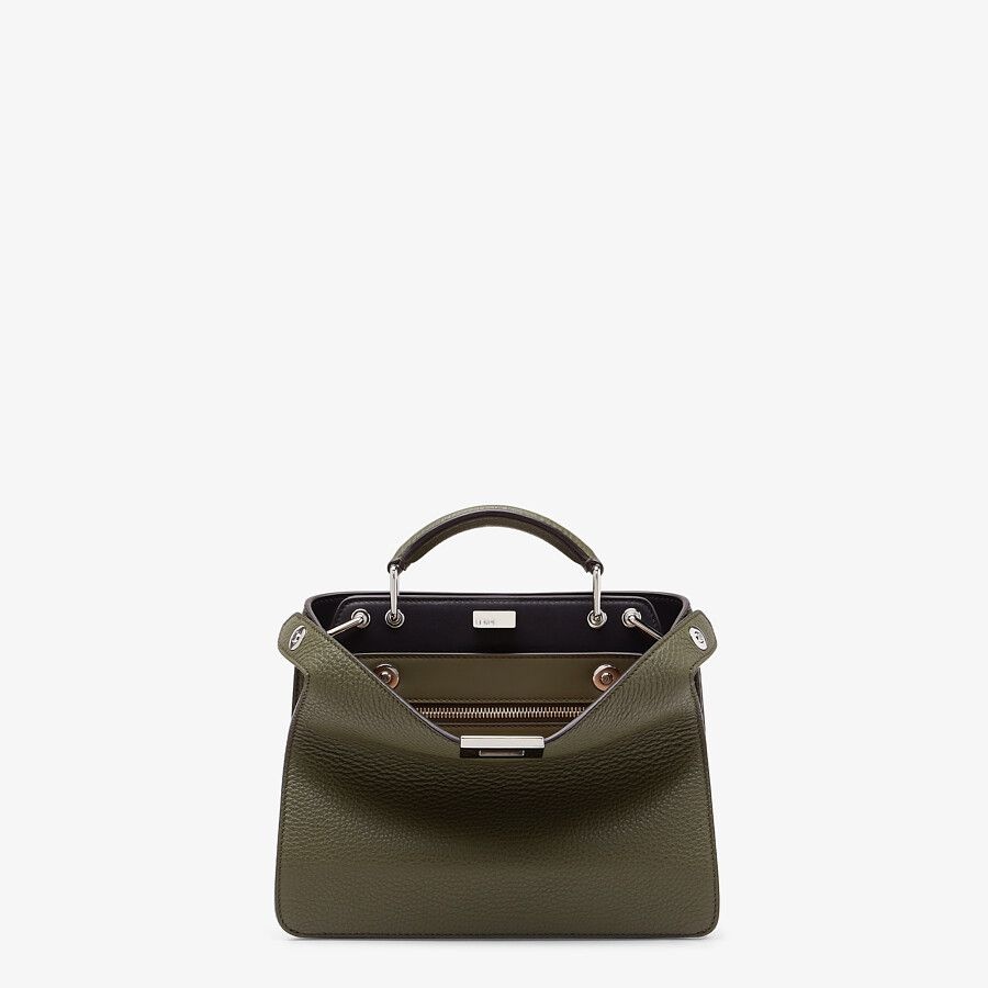 Green leather bag - 1