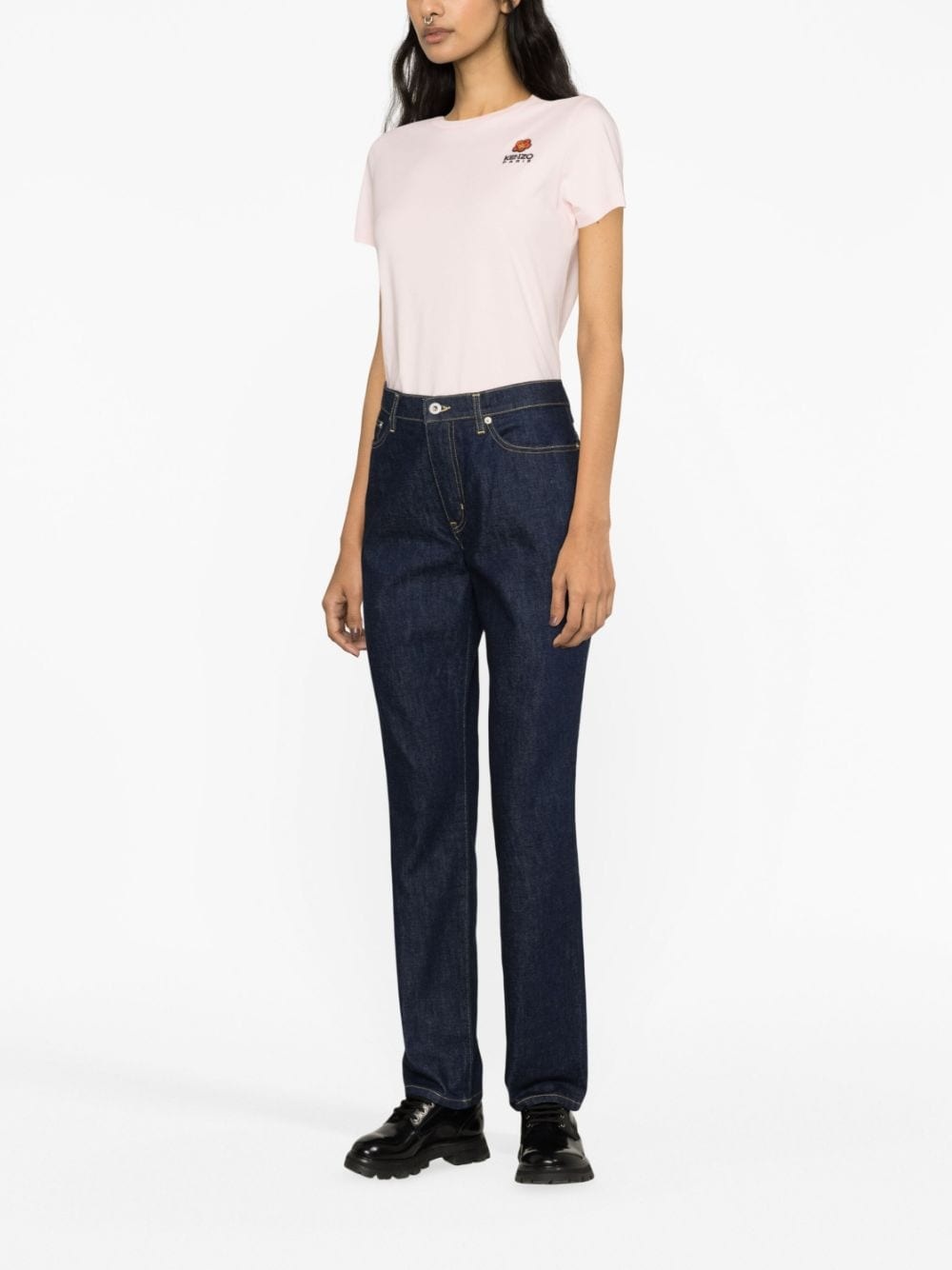 Asagao straight-leg jeans - 4