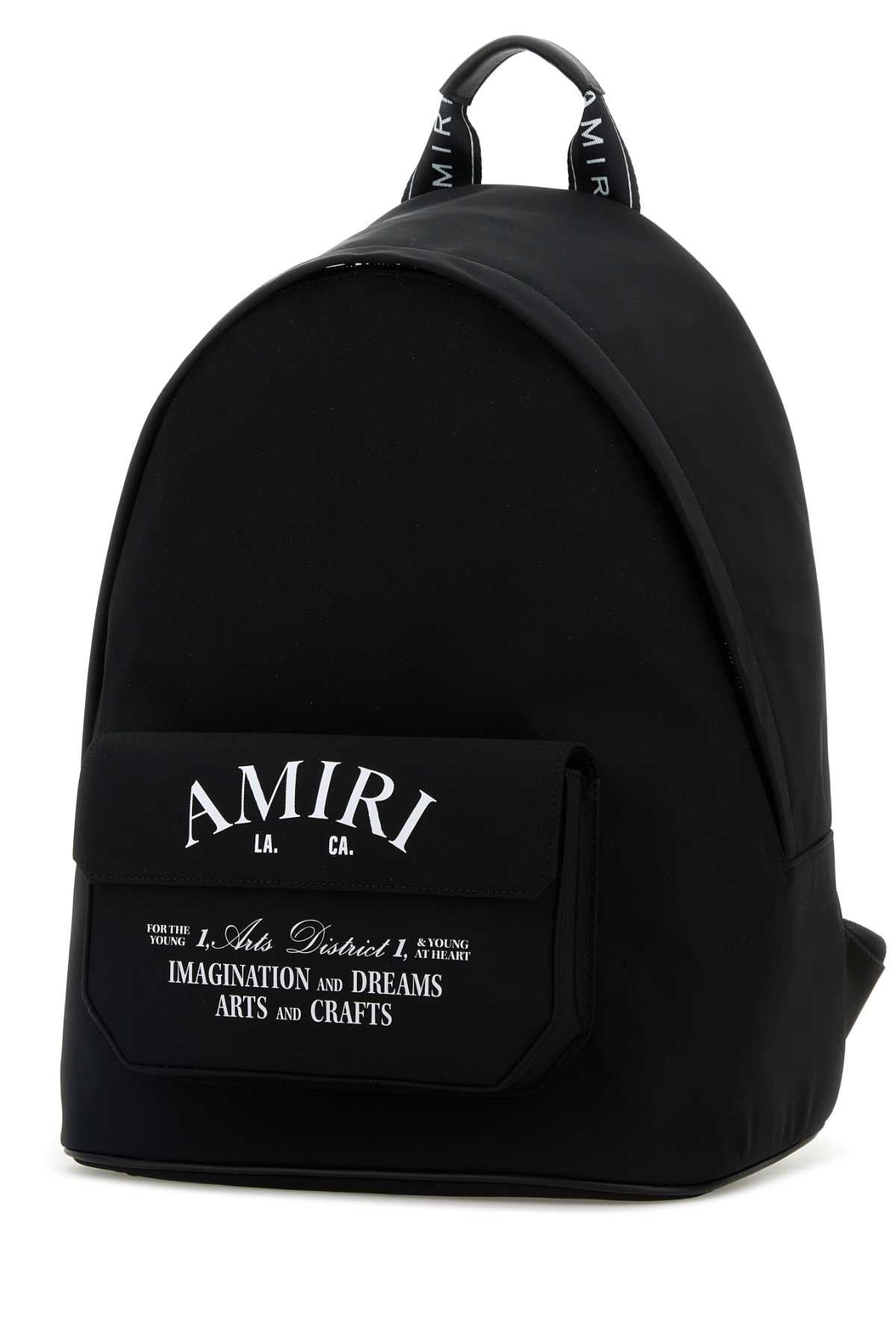 Amiri Men Black Canvas Backpack - 2