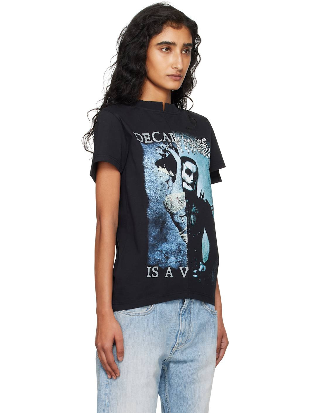 Black Cradle of Filth Cut-Up Fitted T-shirt - 2
