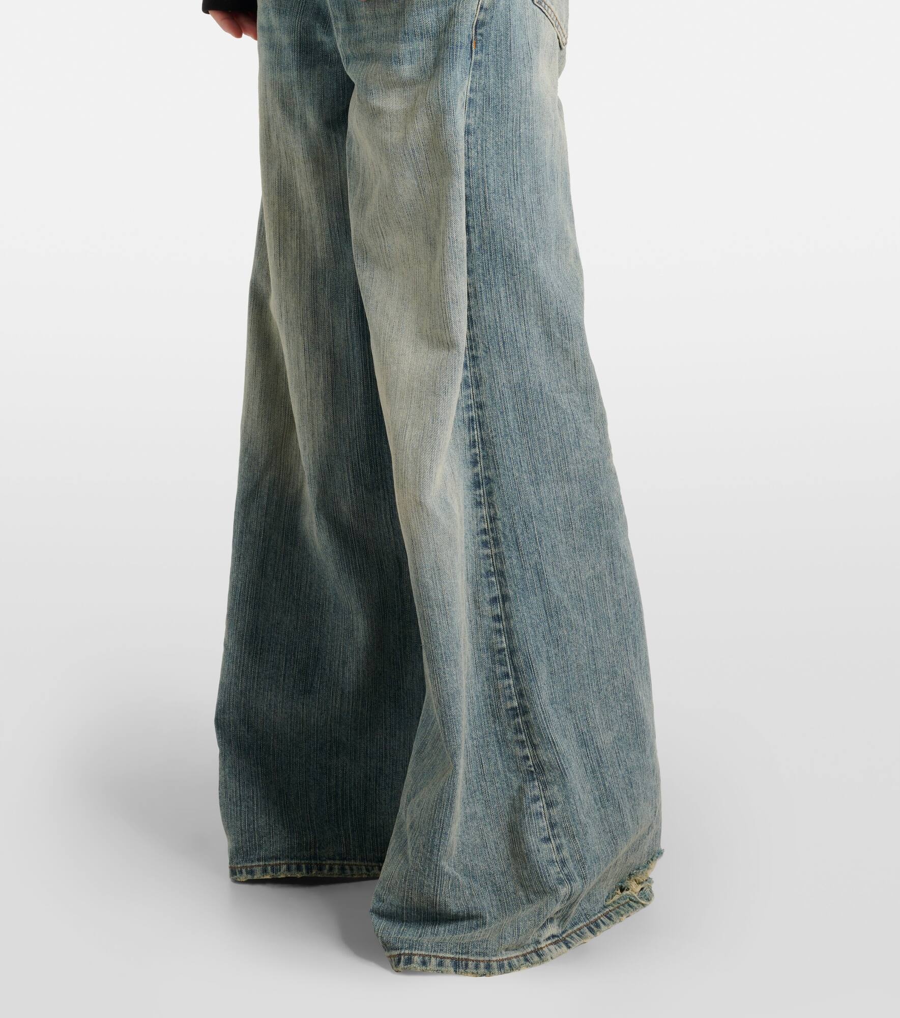 Mid-rise wide-leg jeans - 5