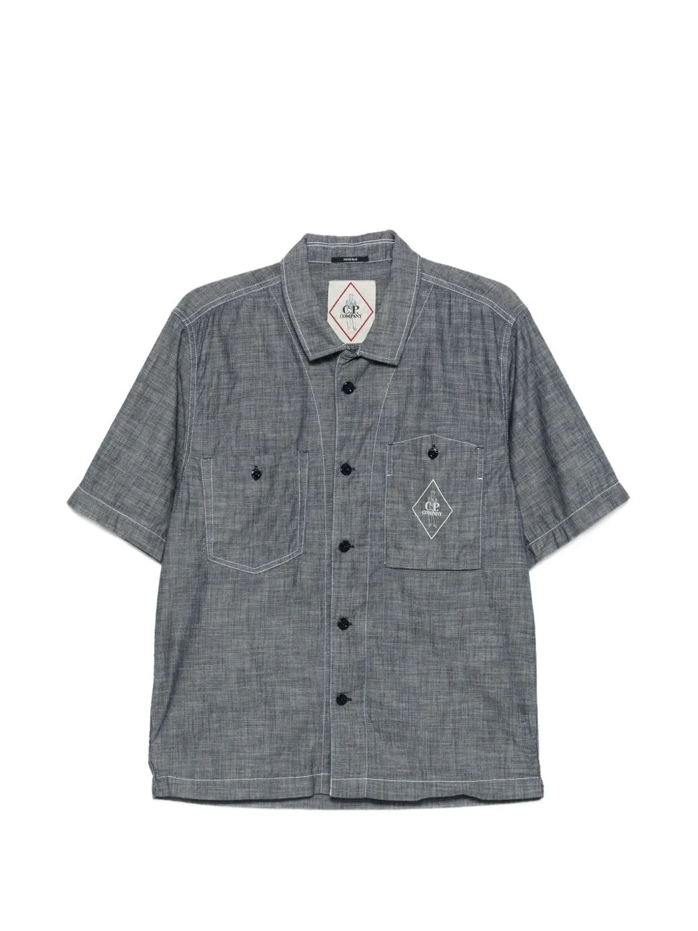 buttoned short-sleeve shirt - 1