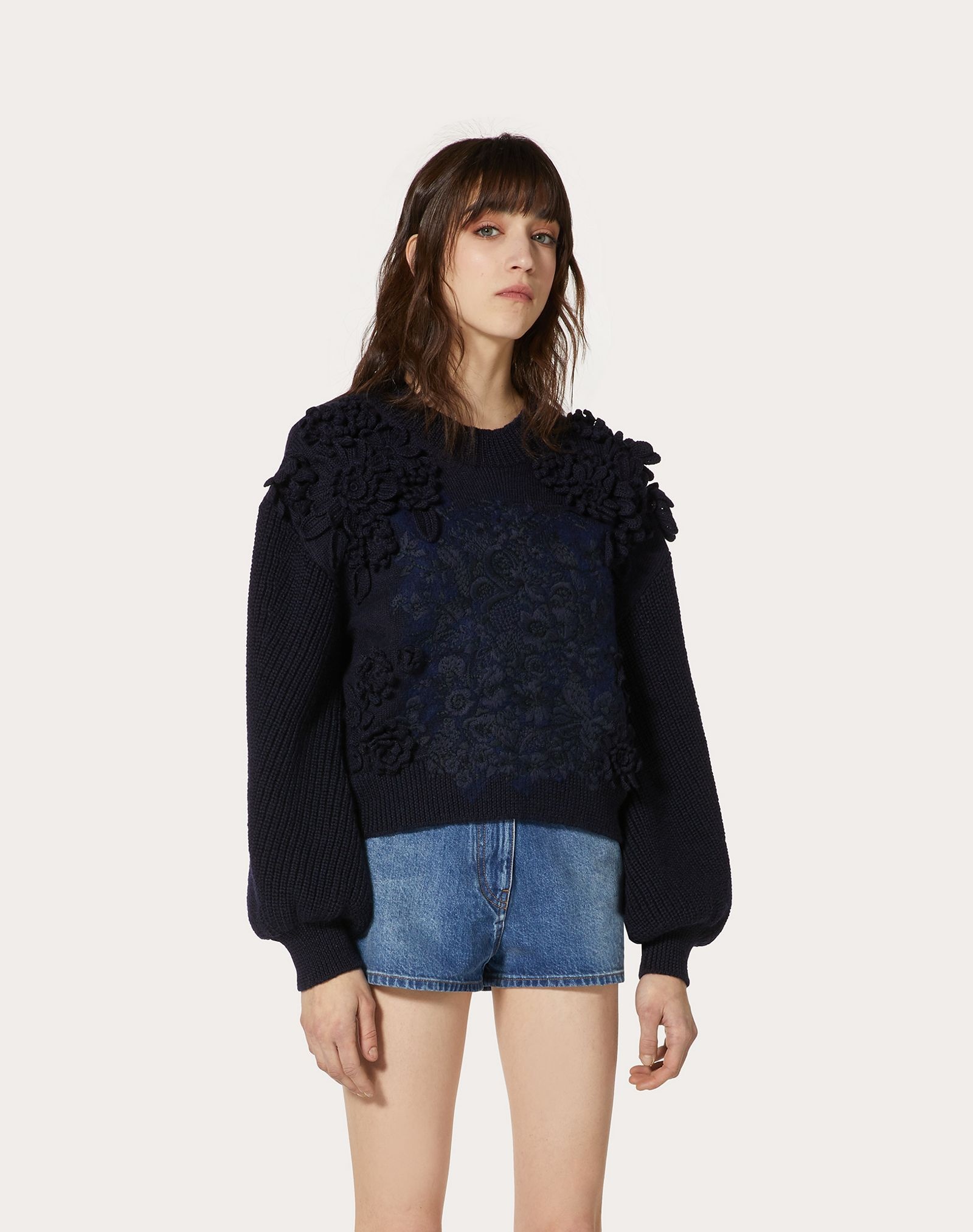 Embroidered Wool Sweater - 3