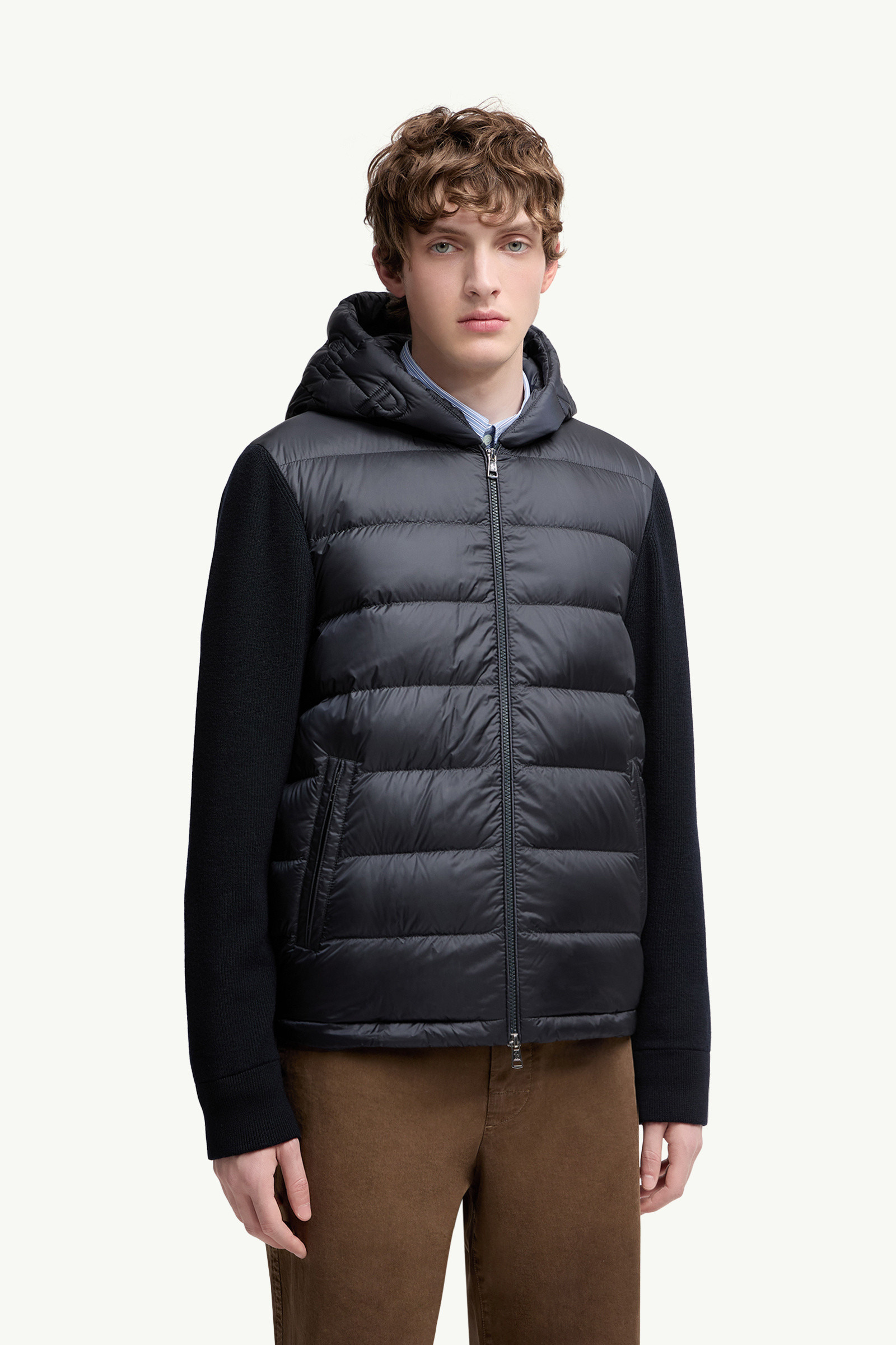 Padded Wool Zip-Up Hoodie - 3