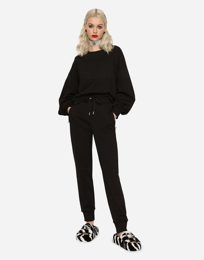 Dolce & Gabbana Jersey jogging pants with embossed logo outlook