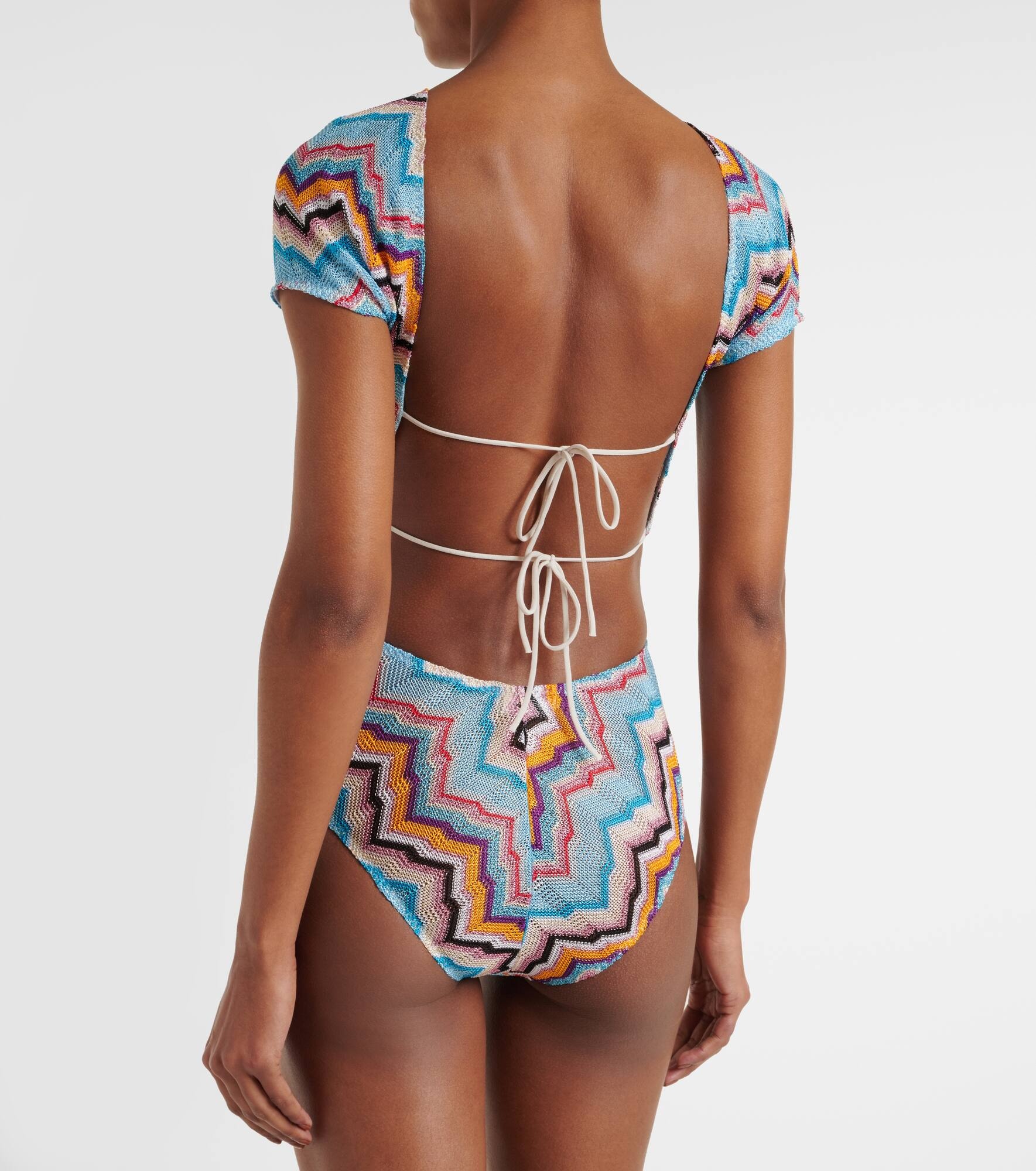 Zig Zag lamé bikini - 3