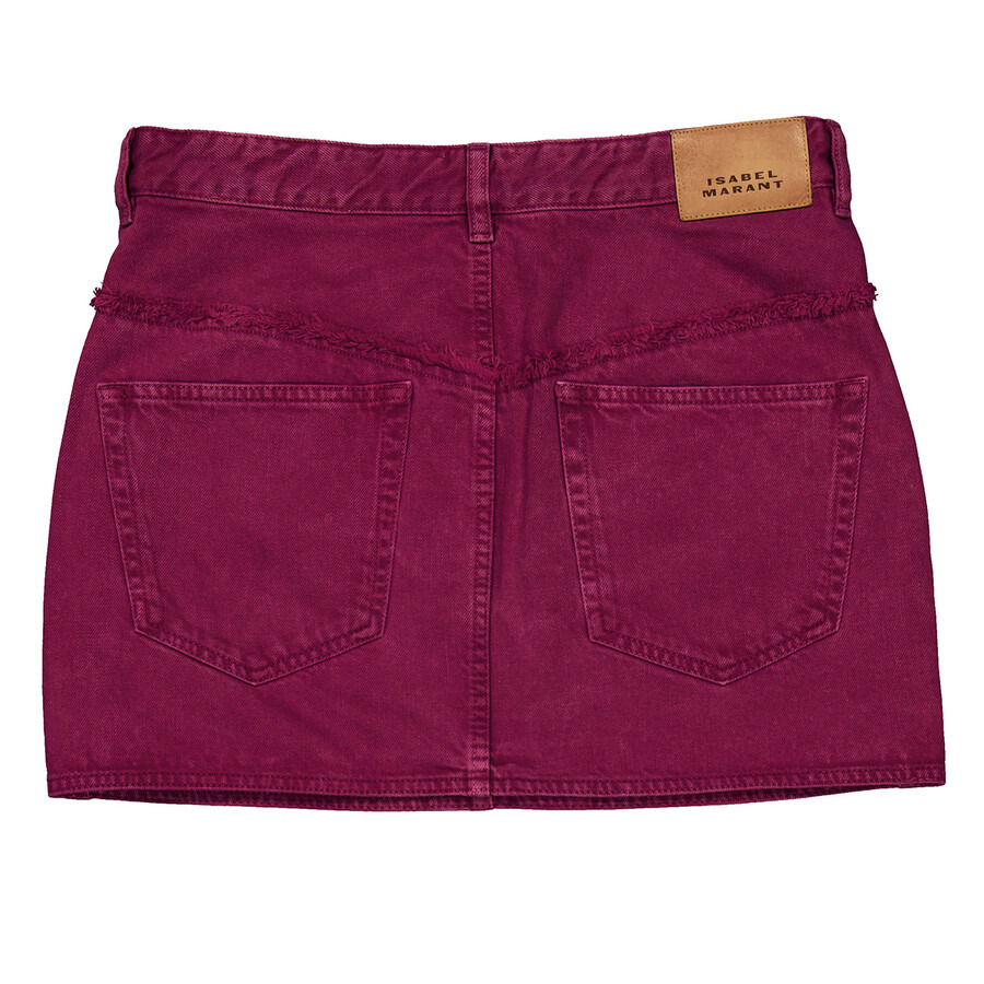 Isabel Marant Ladies Pink Narjis Denim Mini Skirt - 6