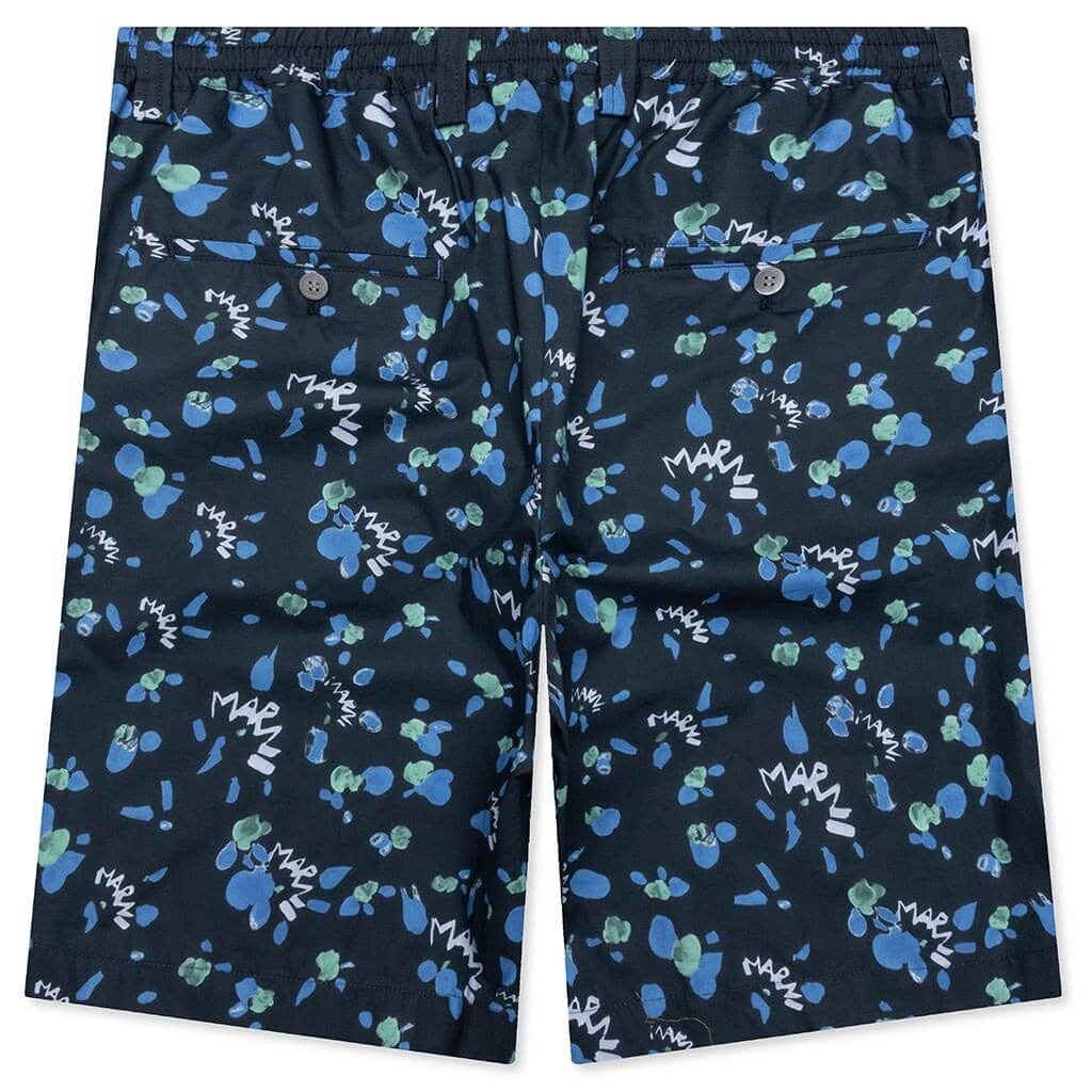 BLUE POPLIN SHORTS - INK - 2