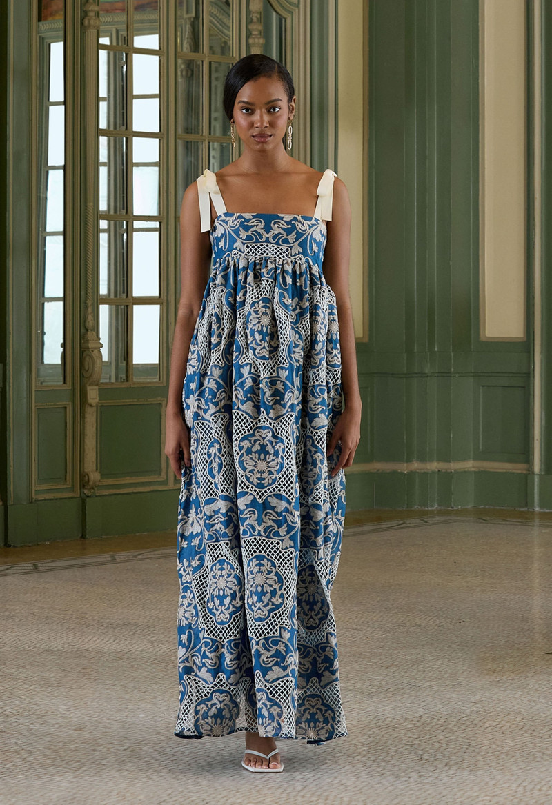 Verbena Ribbons Maxi Dress 4