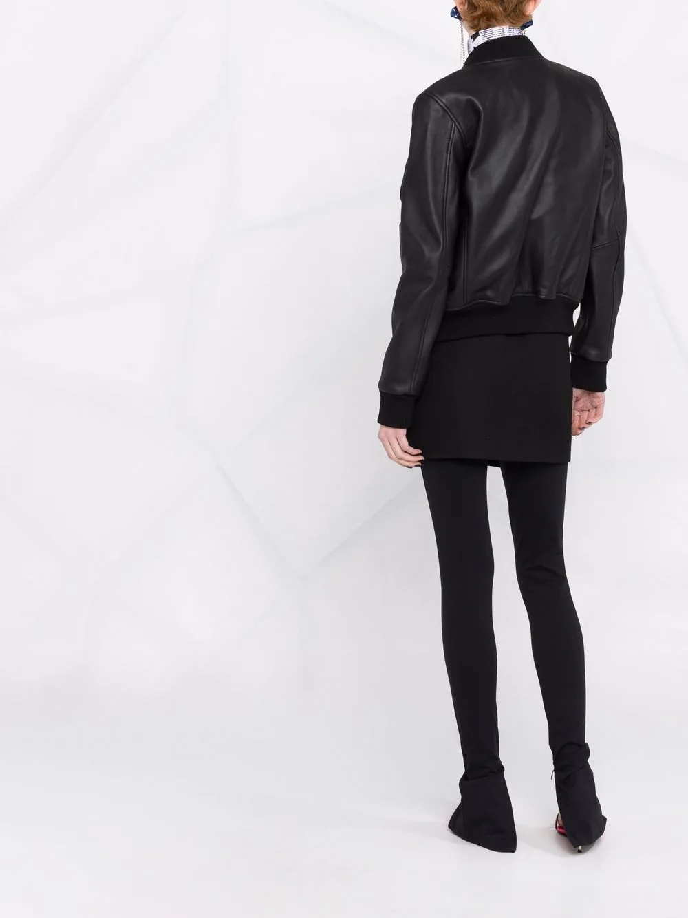 leather bomber jacket - 6