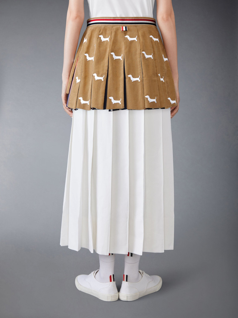 CORDUROY MINI PLEATED HECTOR SKIRT 3
