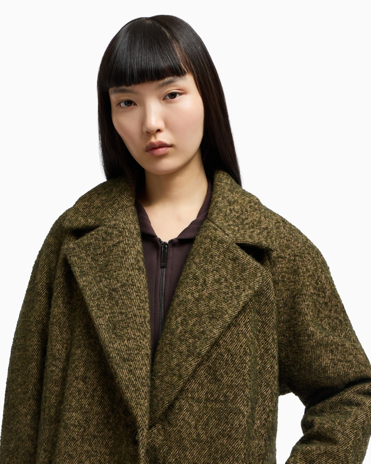 NEW YORK CAPSULE COLLECTION BOUCLÉ WOOL-BLEND COAT - 5