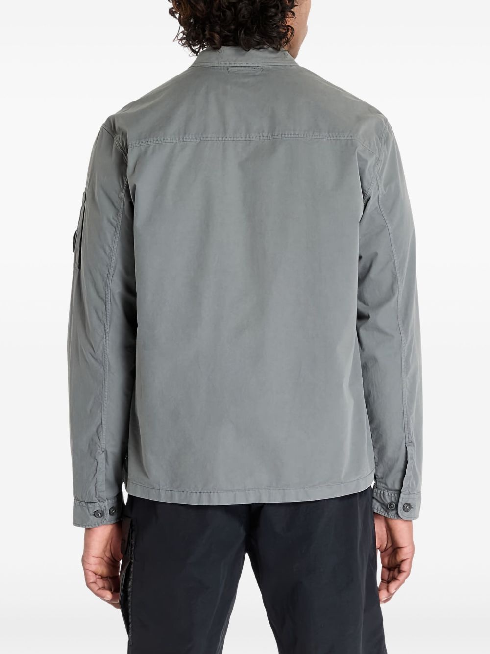 gabardine shirt jacket - 3
