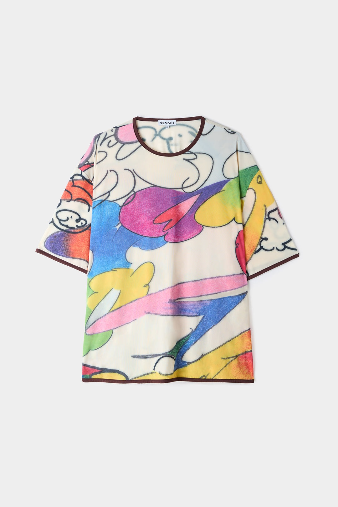 WHATEVER PRINT SUPERSTRETCH OVER T-SHIRT - 1