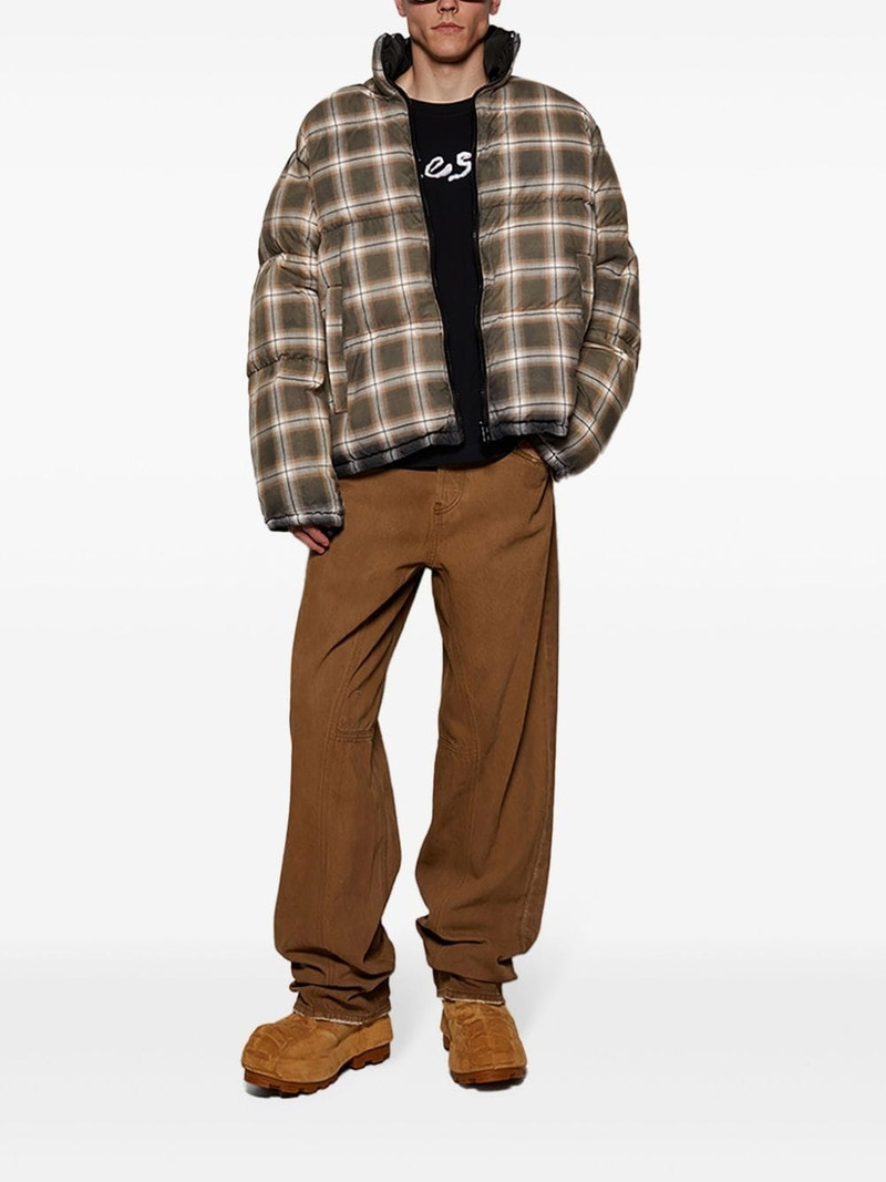 Diesel check-print jacket outlook