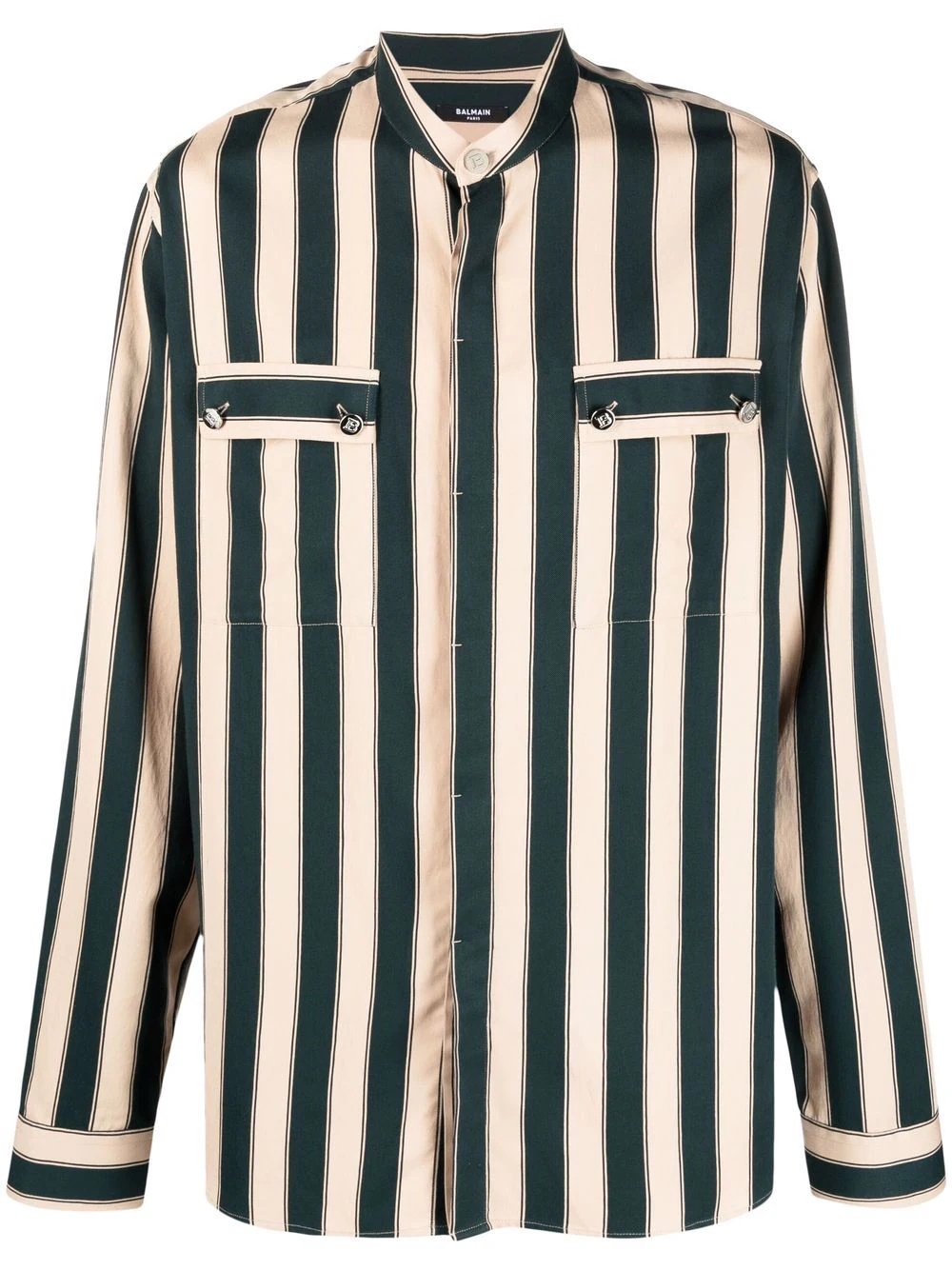 striped long-sleeve shirt - 1