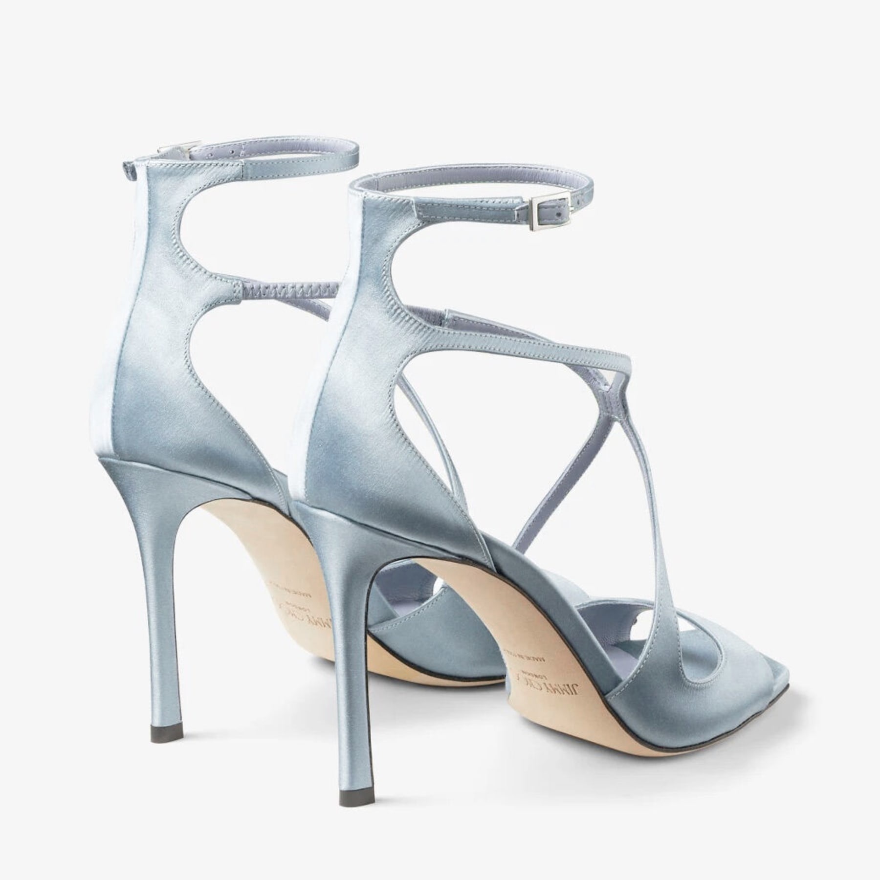 Azia 95
Ice Blue Satin Sandals - 5