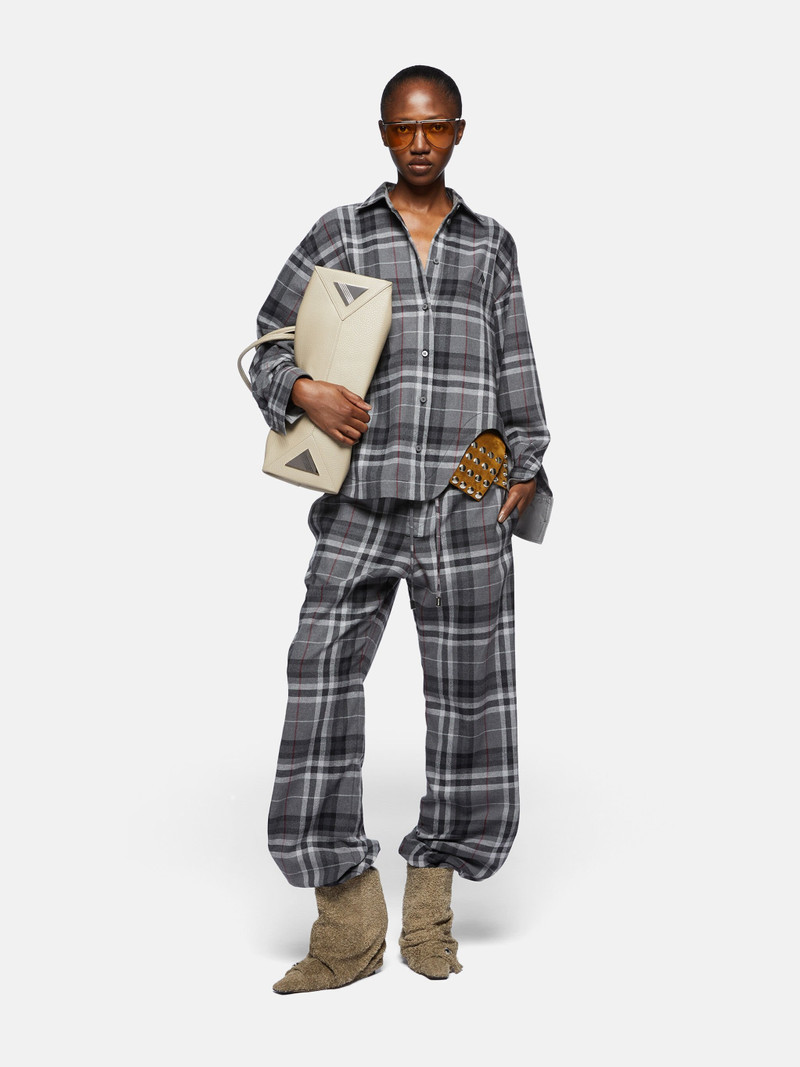 THE ATTICO GREY LONG PANTS outlook