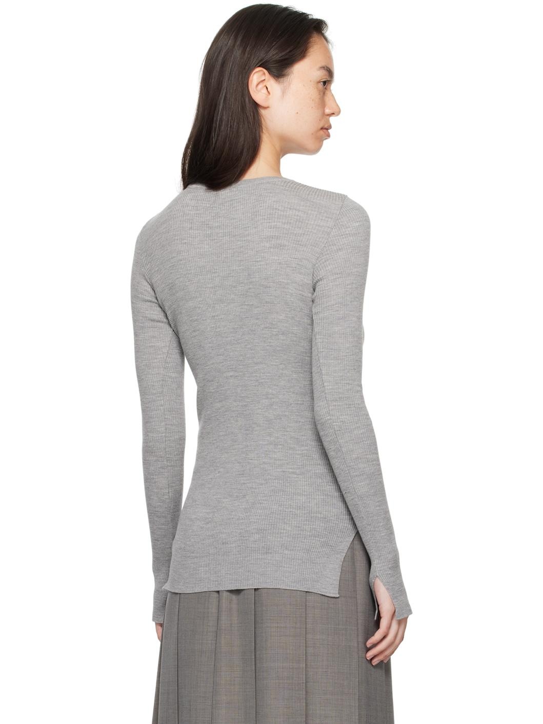 auralee SUPERFINE WOOLHIGHGAUGE RIBKNIT