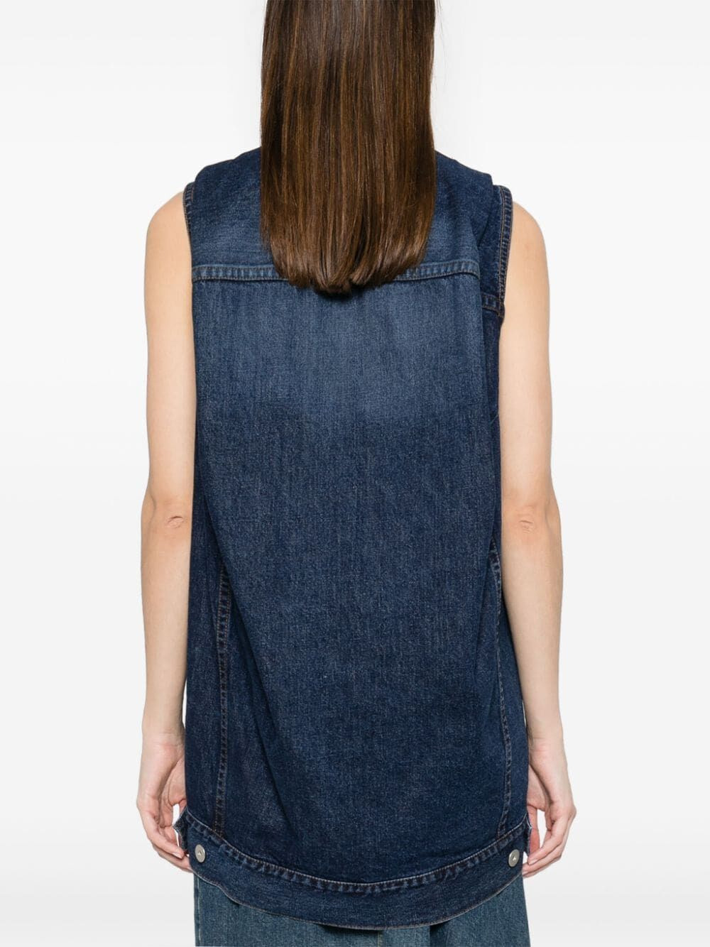 Sacai Women Denim Vest - 6