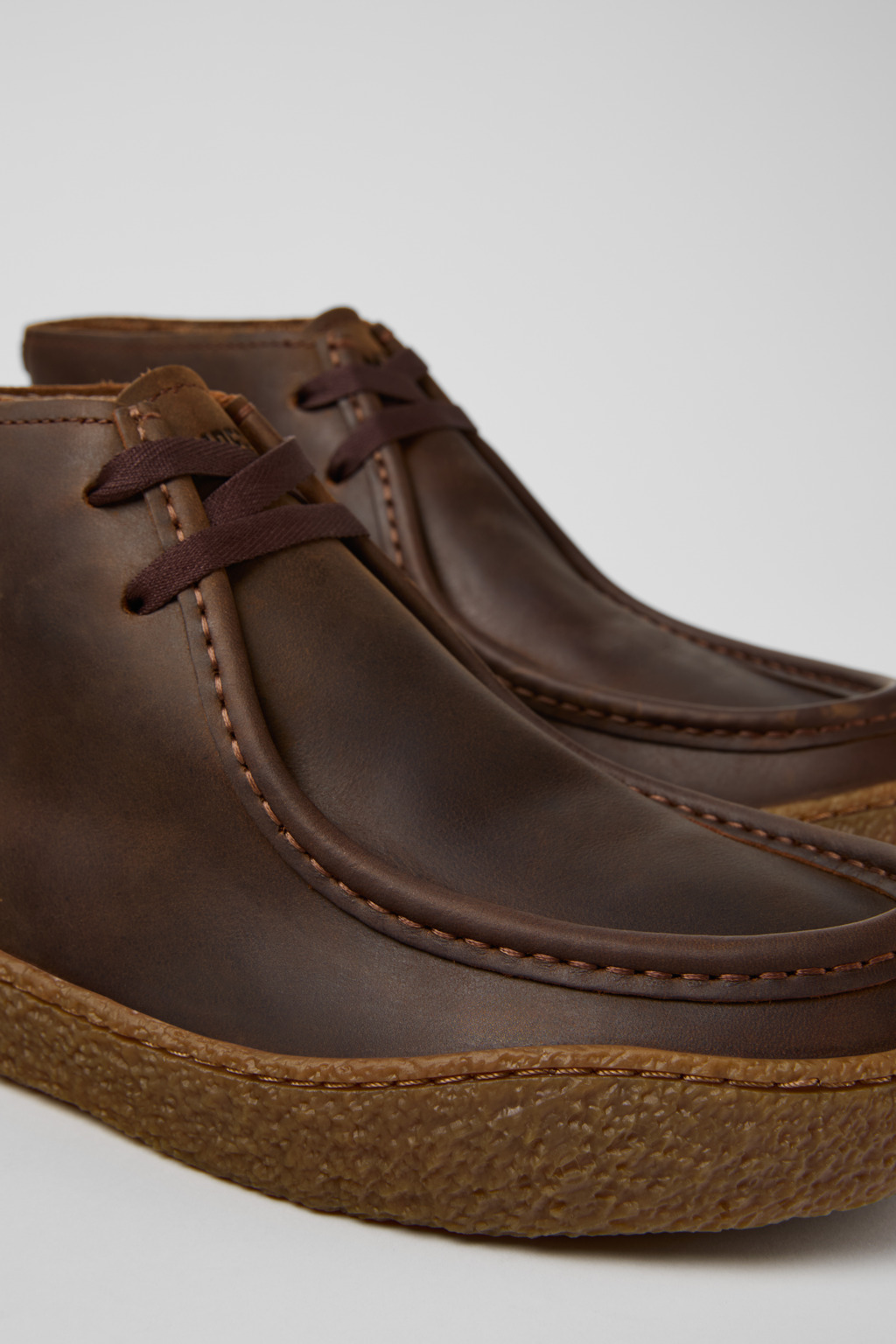 Brown Nubuck Ankle Boots for Men. - 2